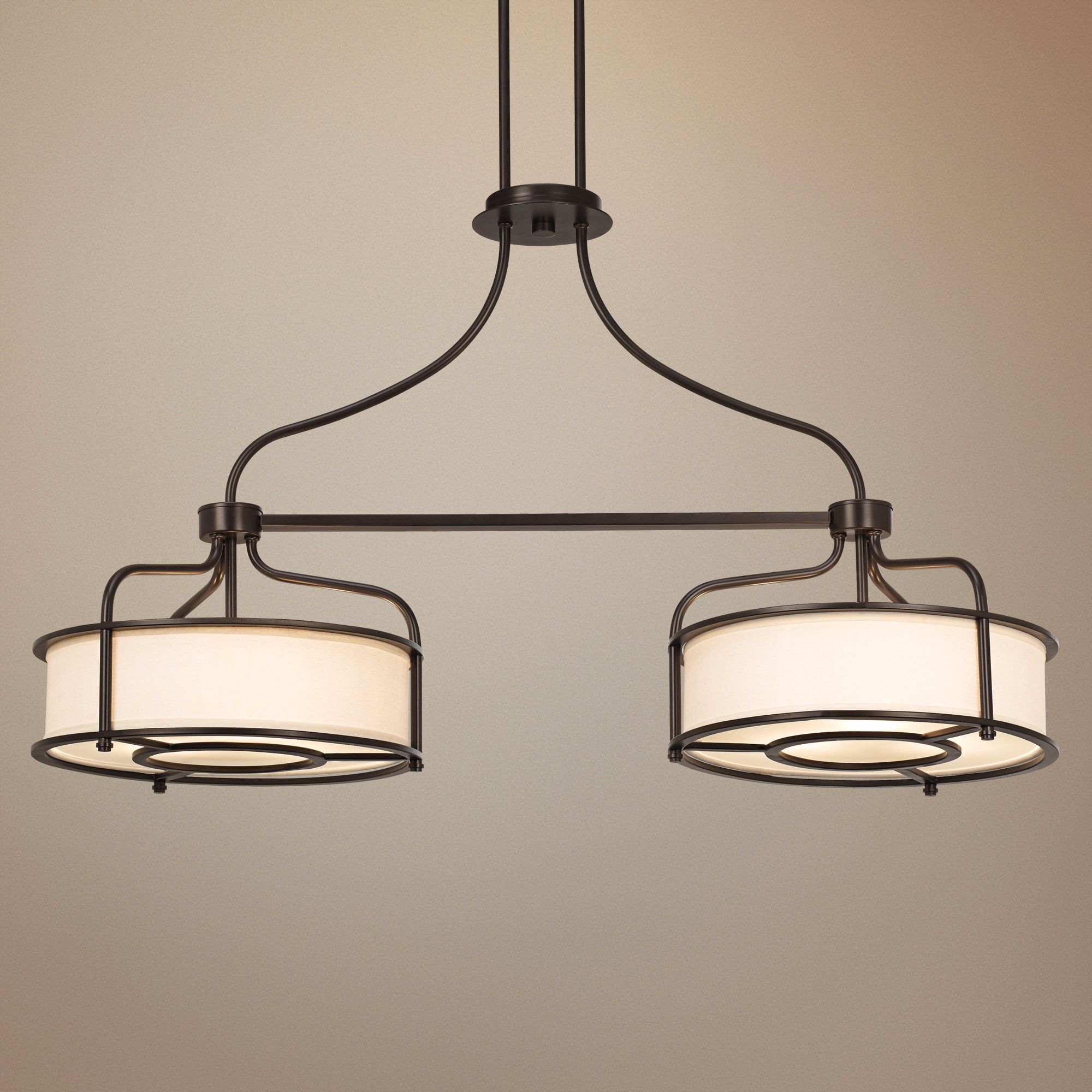 Southampton 6-Light 42" Wide Bronze Island Chandelier