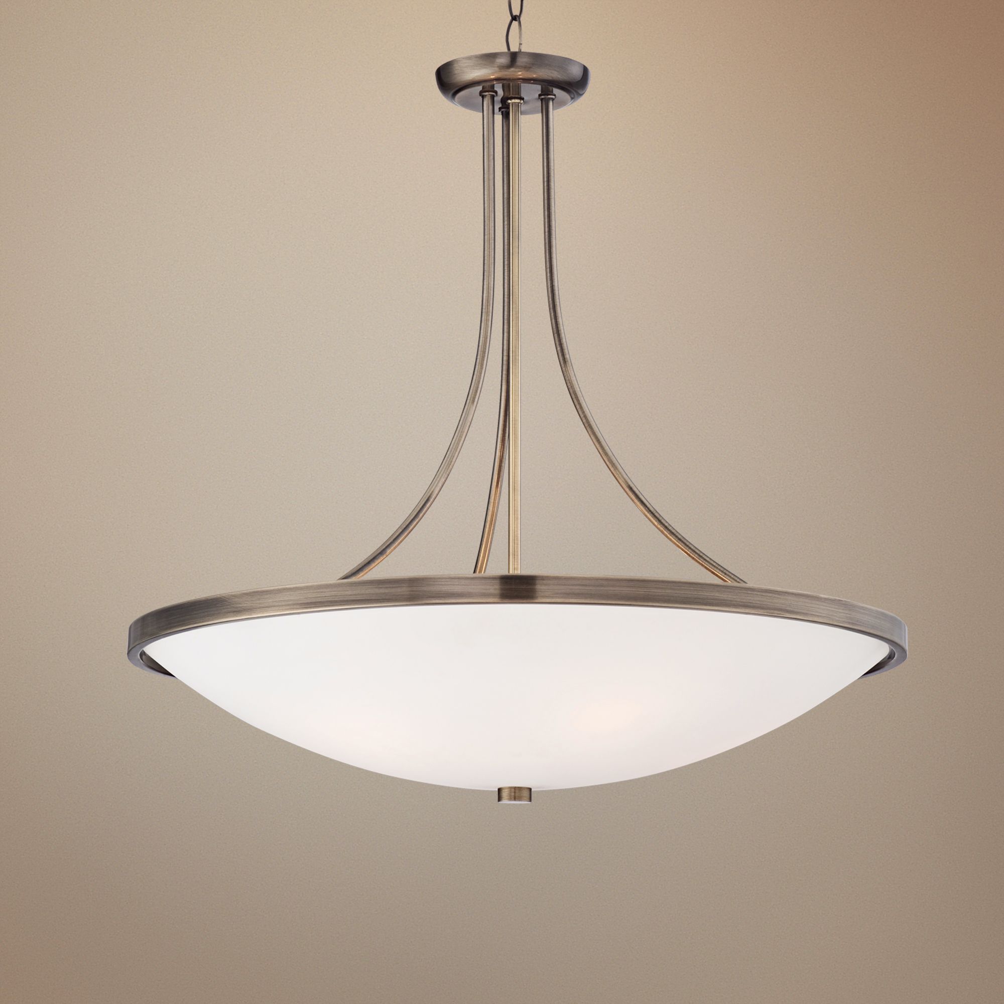 Possini Euro Antique Brass 22" Wide Pendant Light