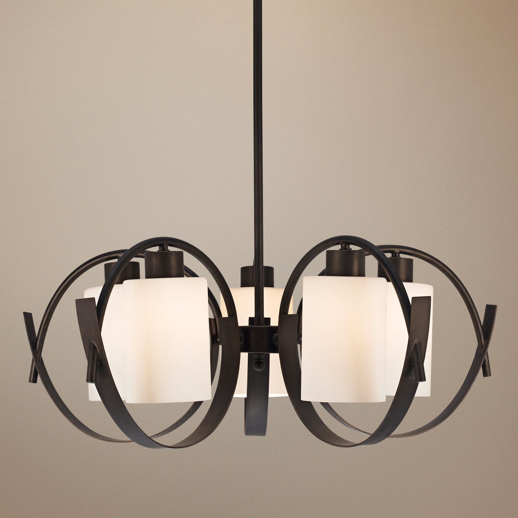 Bronze Modern 27 1/2" Wide Chandelier