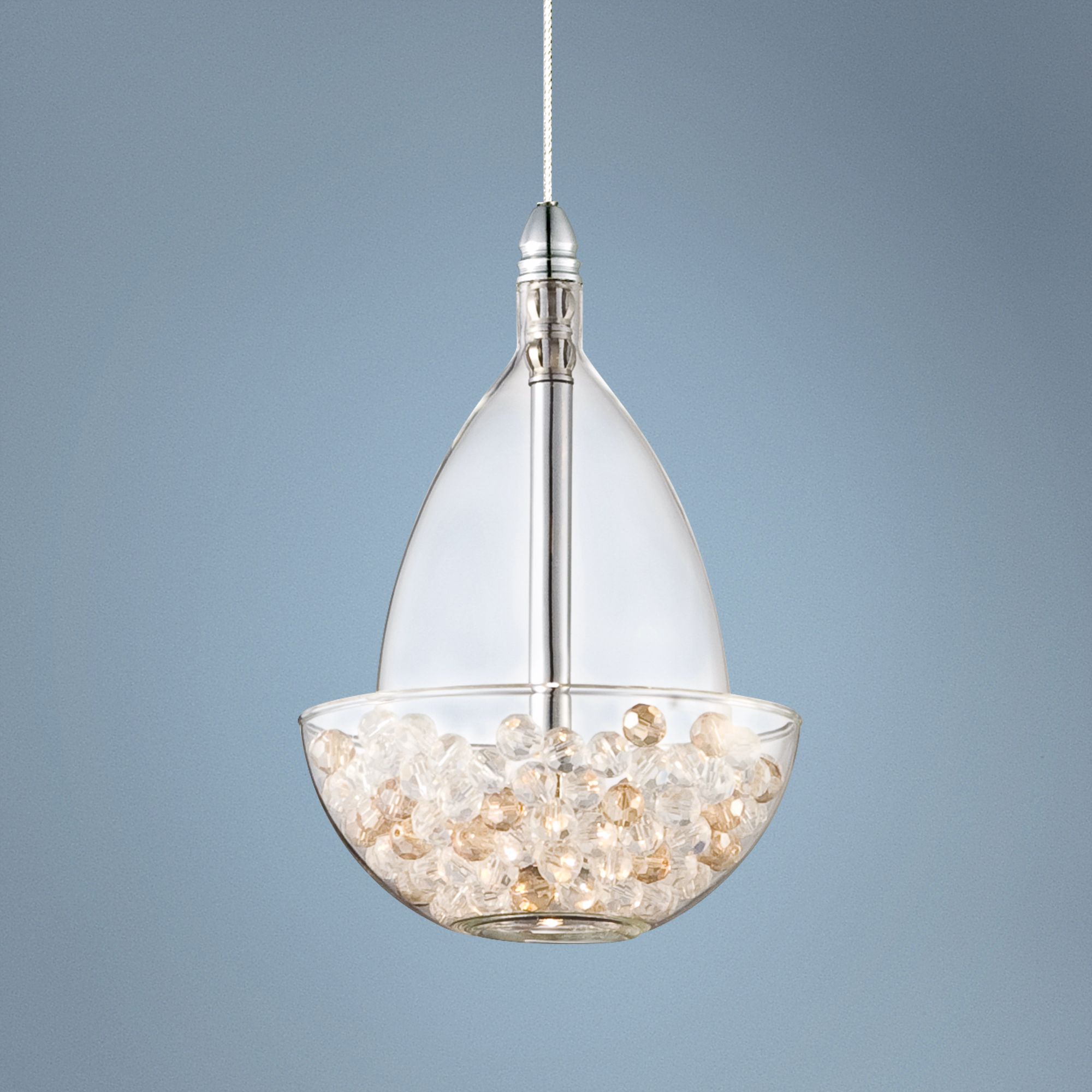 Possini Euro Design Crystal Jewel Mini Pendant Light