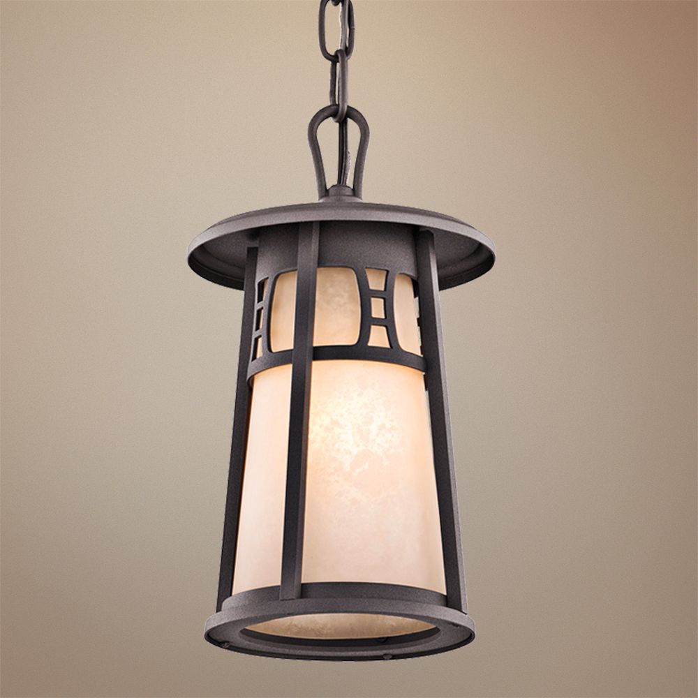 Kichler Oak Bluffs 11 1/2" High Bronze Outdoor Hanging Light