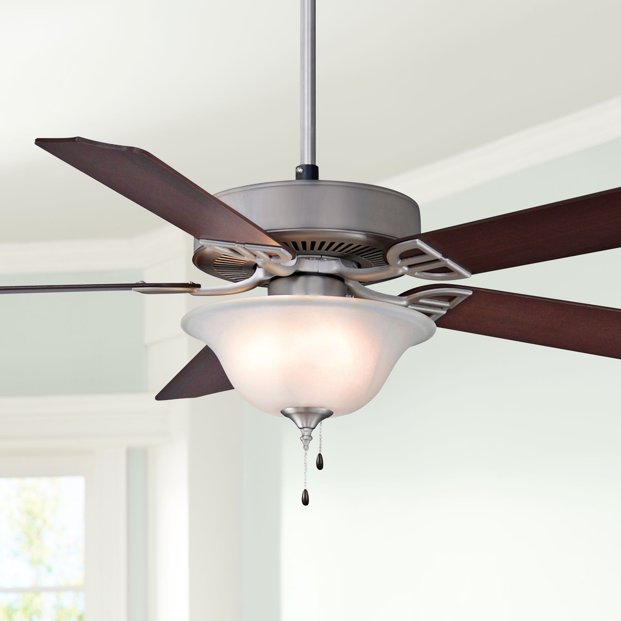 52" Fanimation Aire Decor Nickel Ceiling Fan