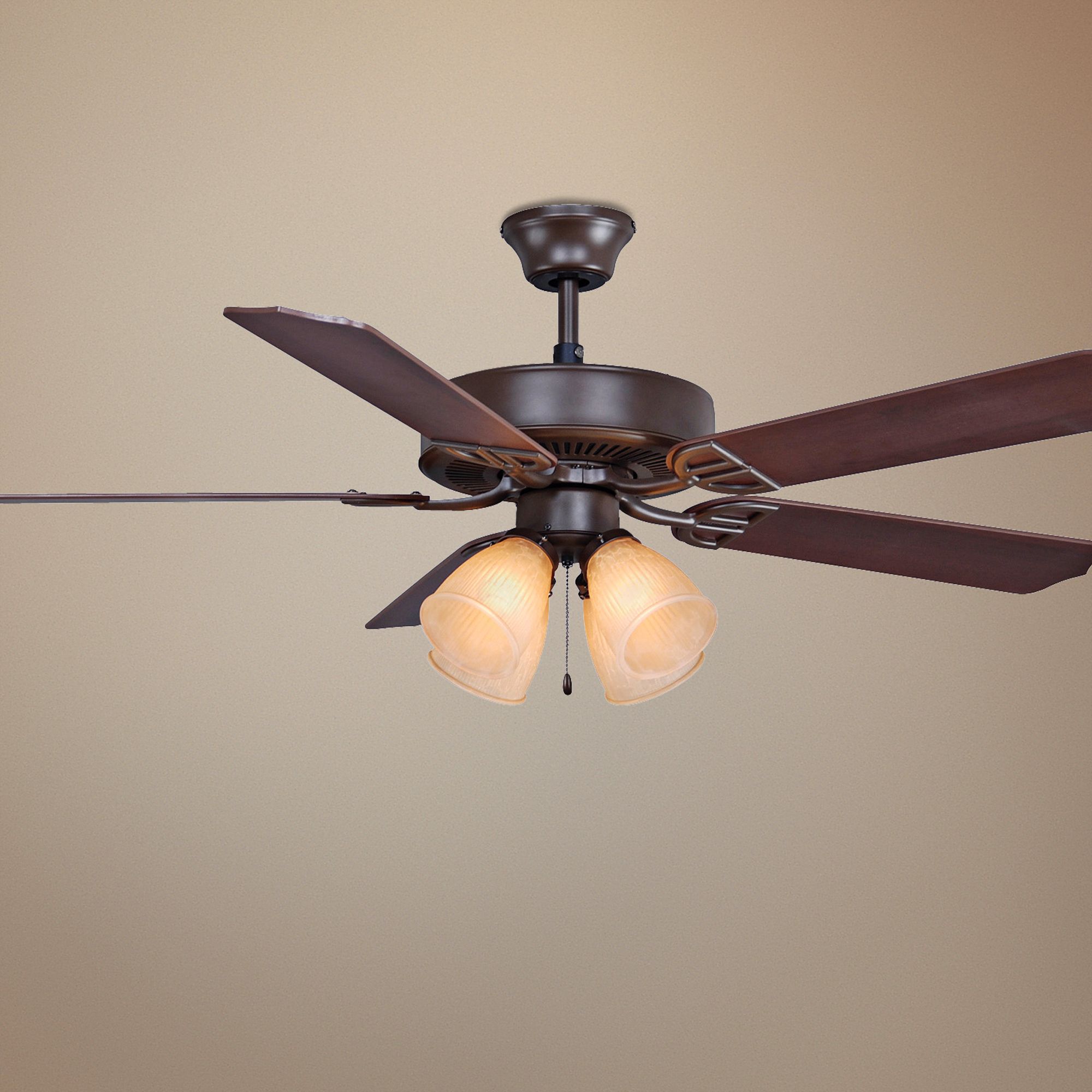 52" Fanimation Aire Decor Dual Mount Bronze Ceiling Fan