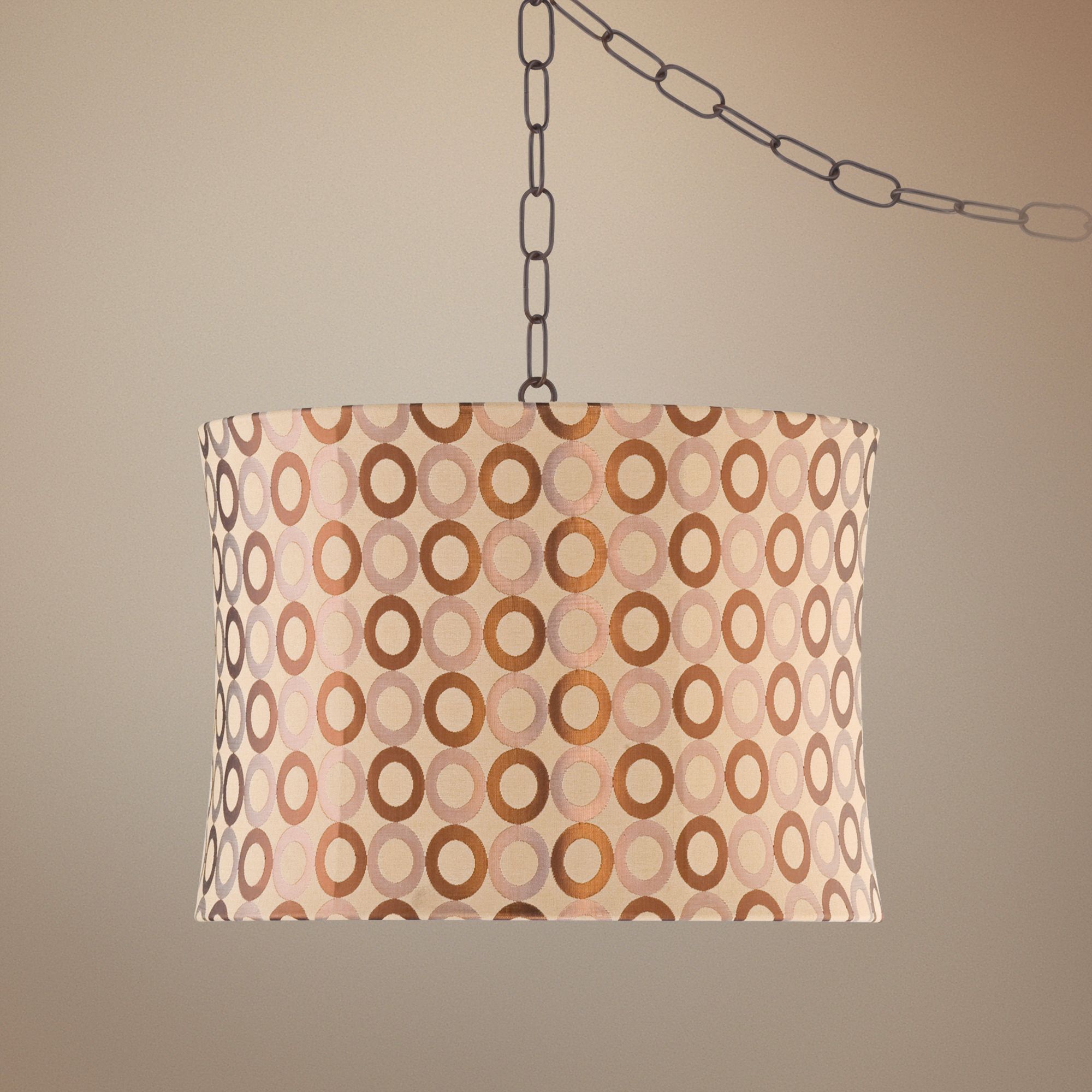 Ring Shade 14" Wide Swag  Pendant Light