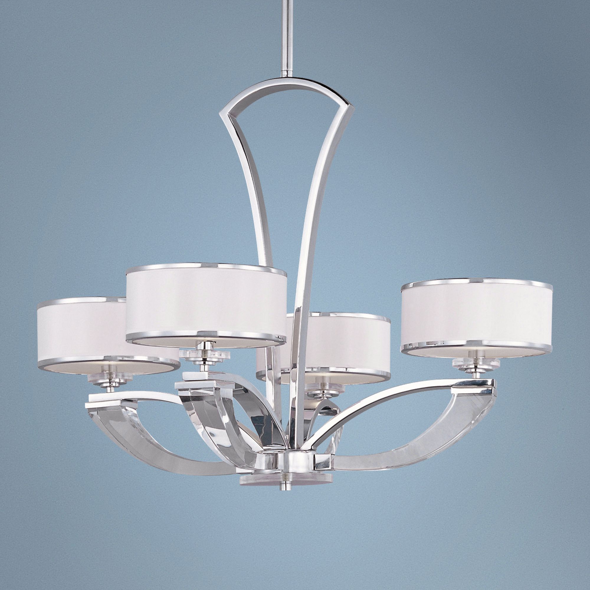 Maxim Metro 31" Wide 4-Light Polished Chrome Chandelier