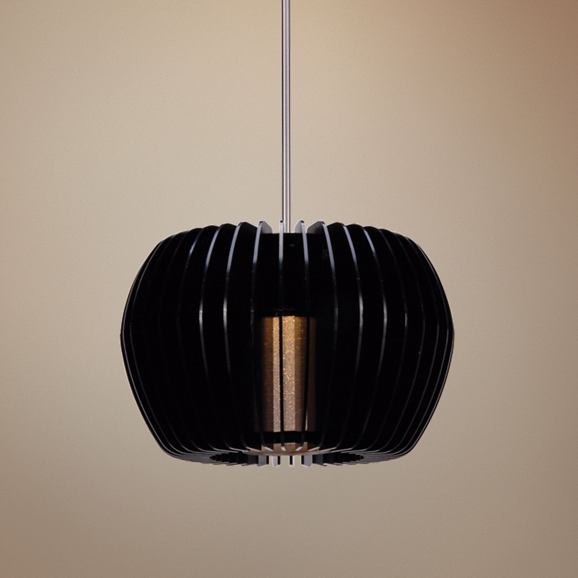 WAC Uber 5 1/2" Wide Gloss Black LED Pendant Light
