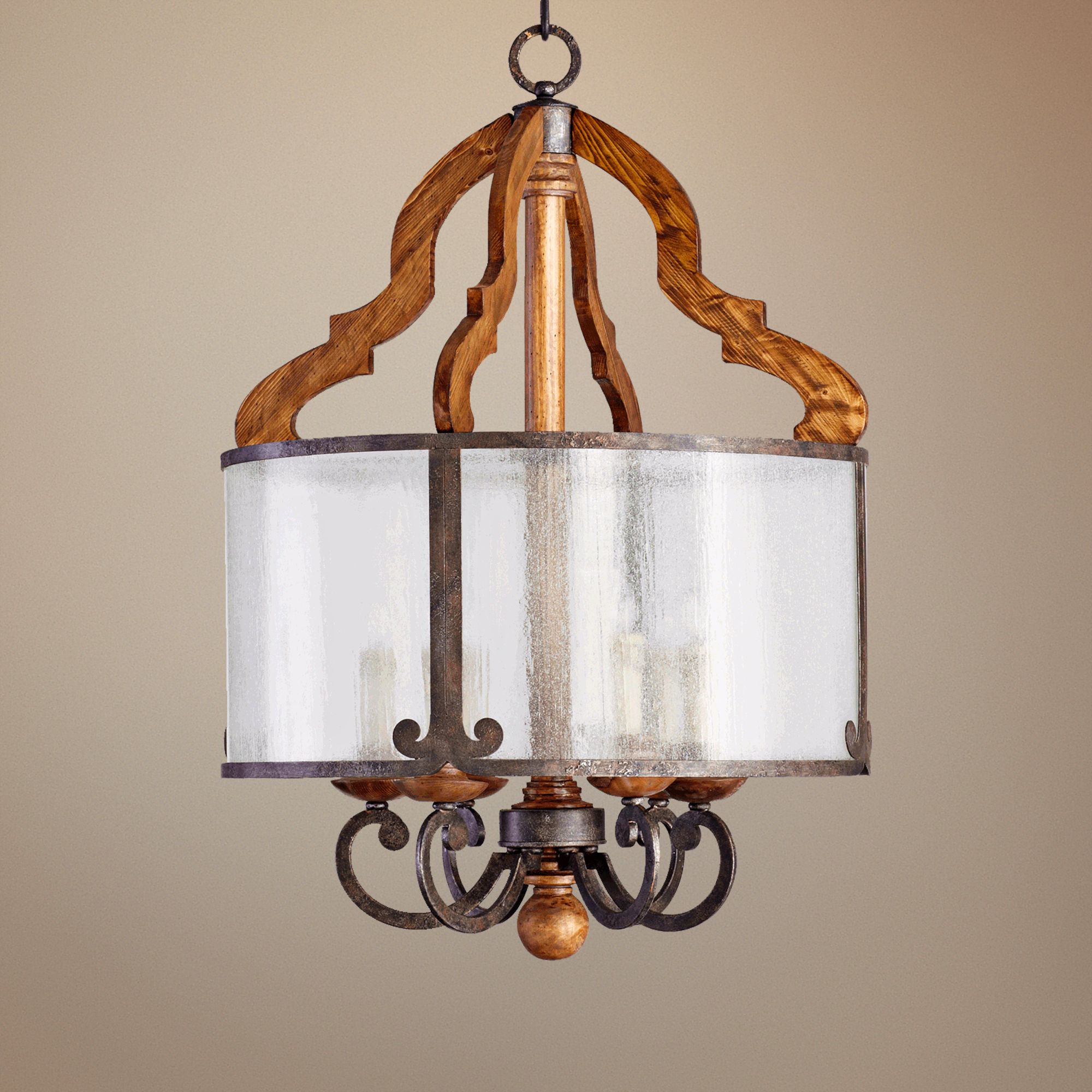 Quorum Ashford 6-Light 24 1/2" Wide Provincial Pendant Light