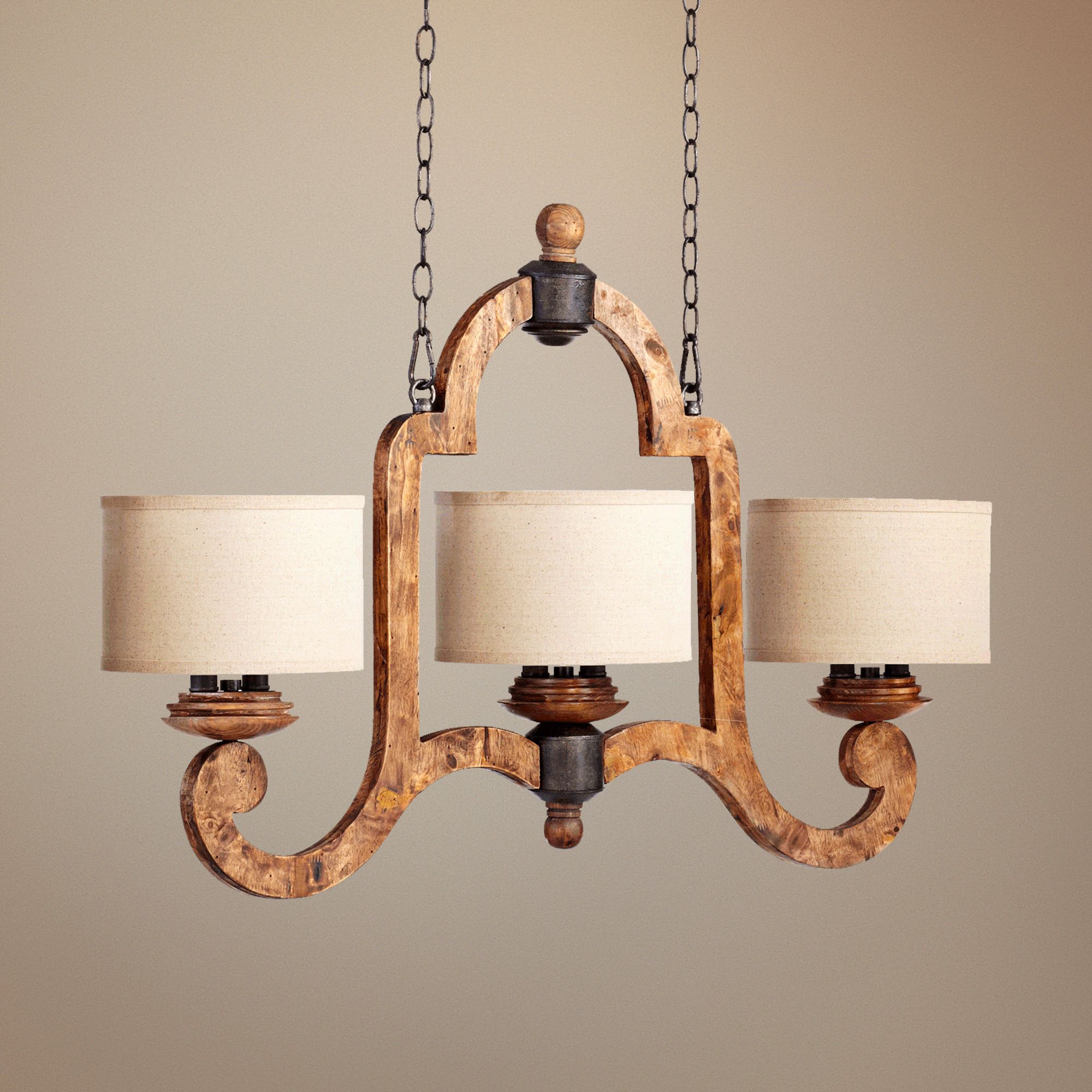 Quorum Ashford 40" Wide Provincial Island Chandelier