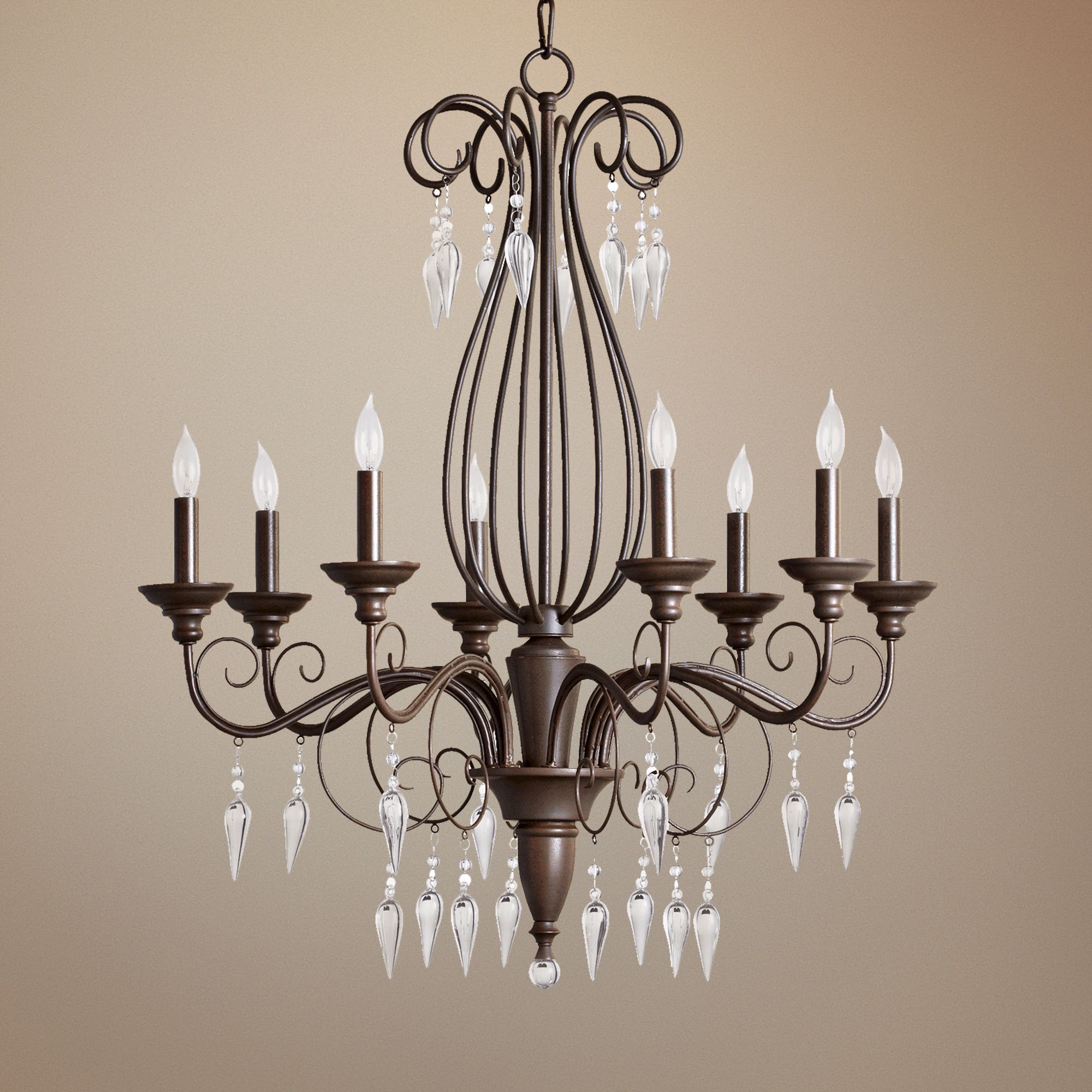 Quorum Vesta 8-Light 29" Wide Oiled Bronze Chandelier
