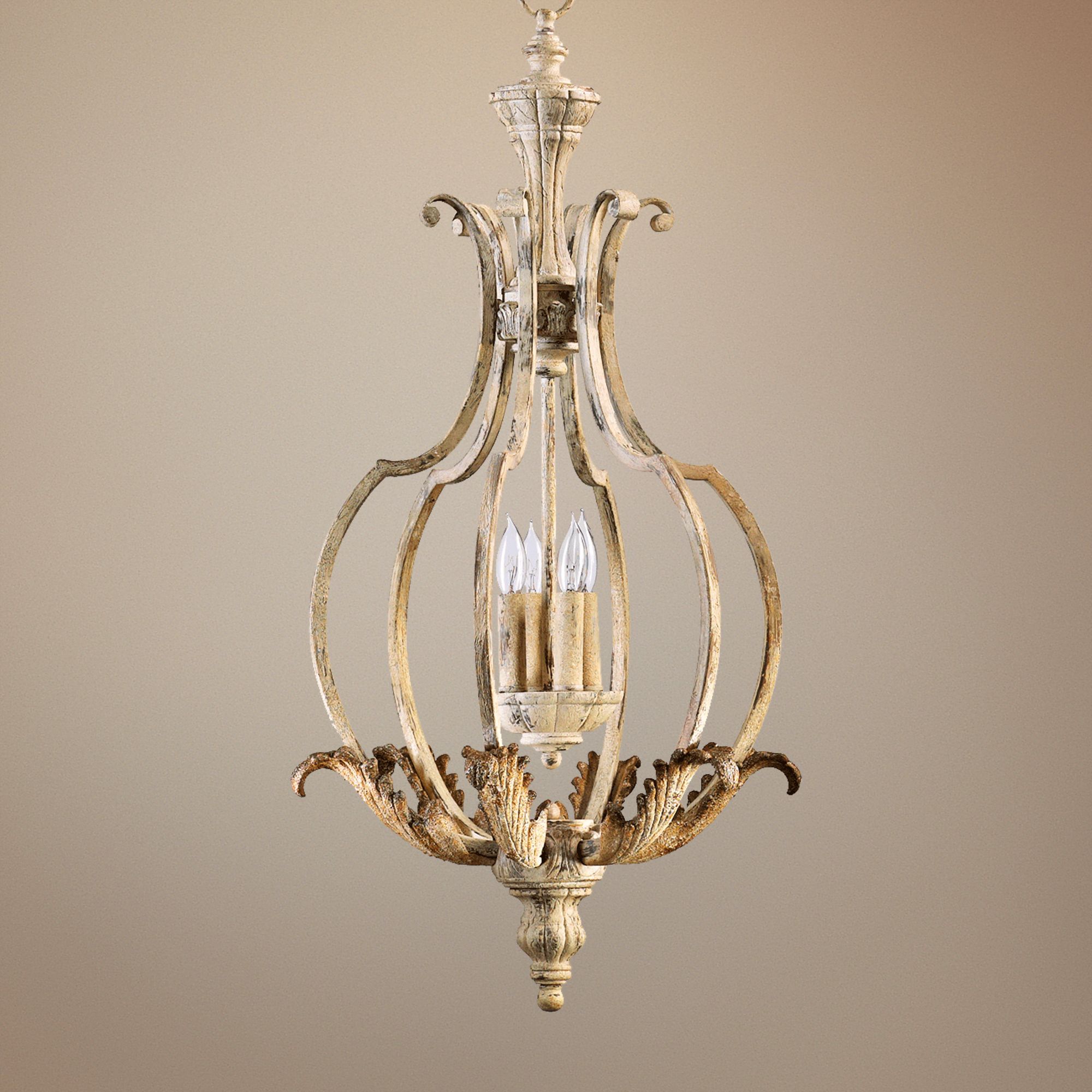 Quorum Florence 17" Wide 4-Light Persian White Chandelier