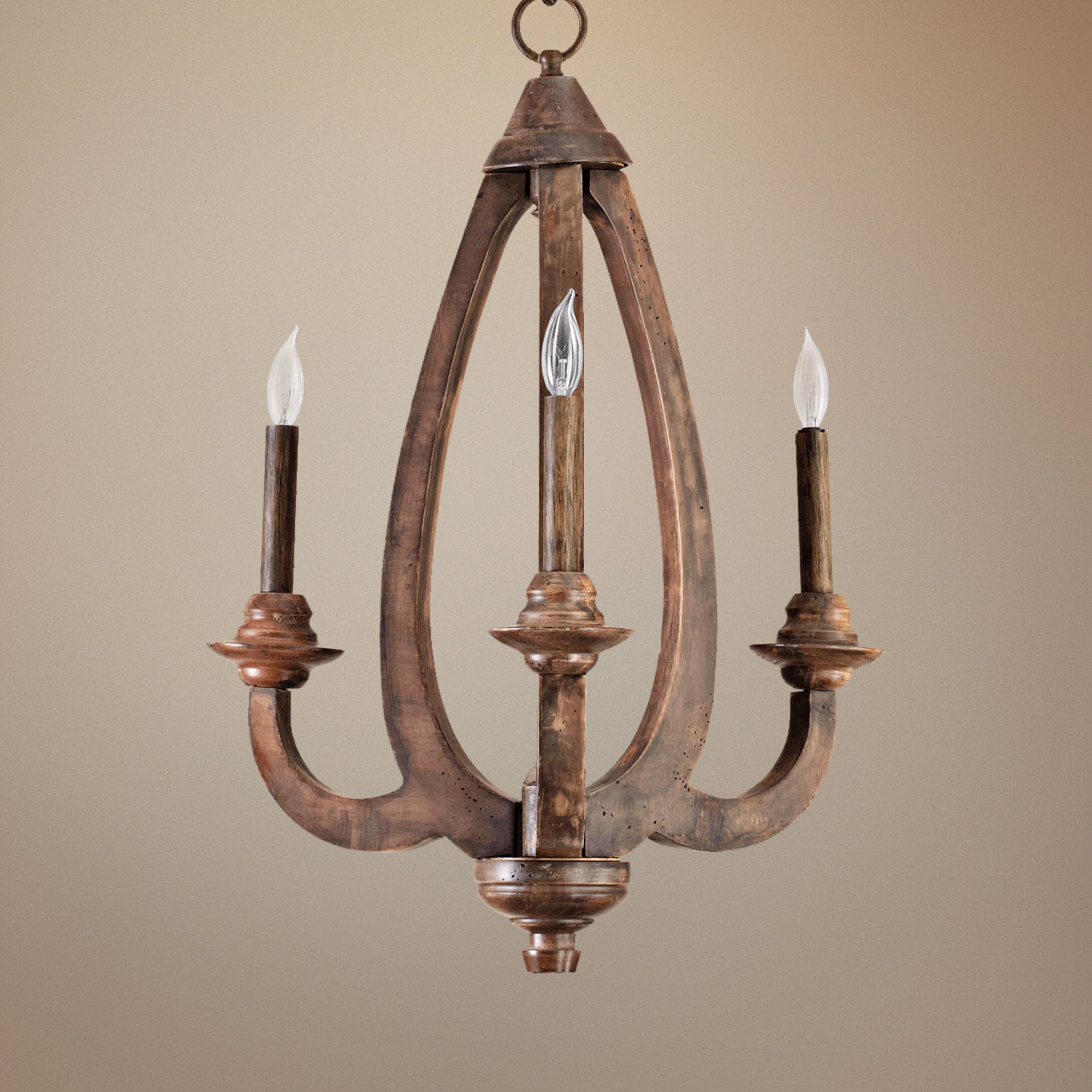 Quorum Telluride 3-Light 15 1/2" Wide Bronze Chandelier