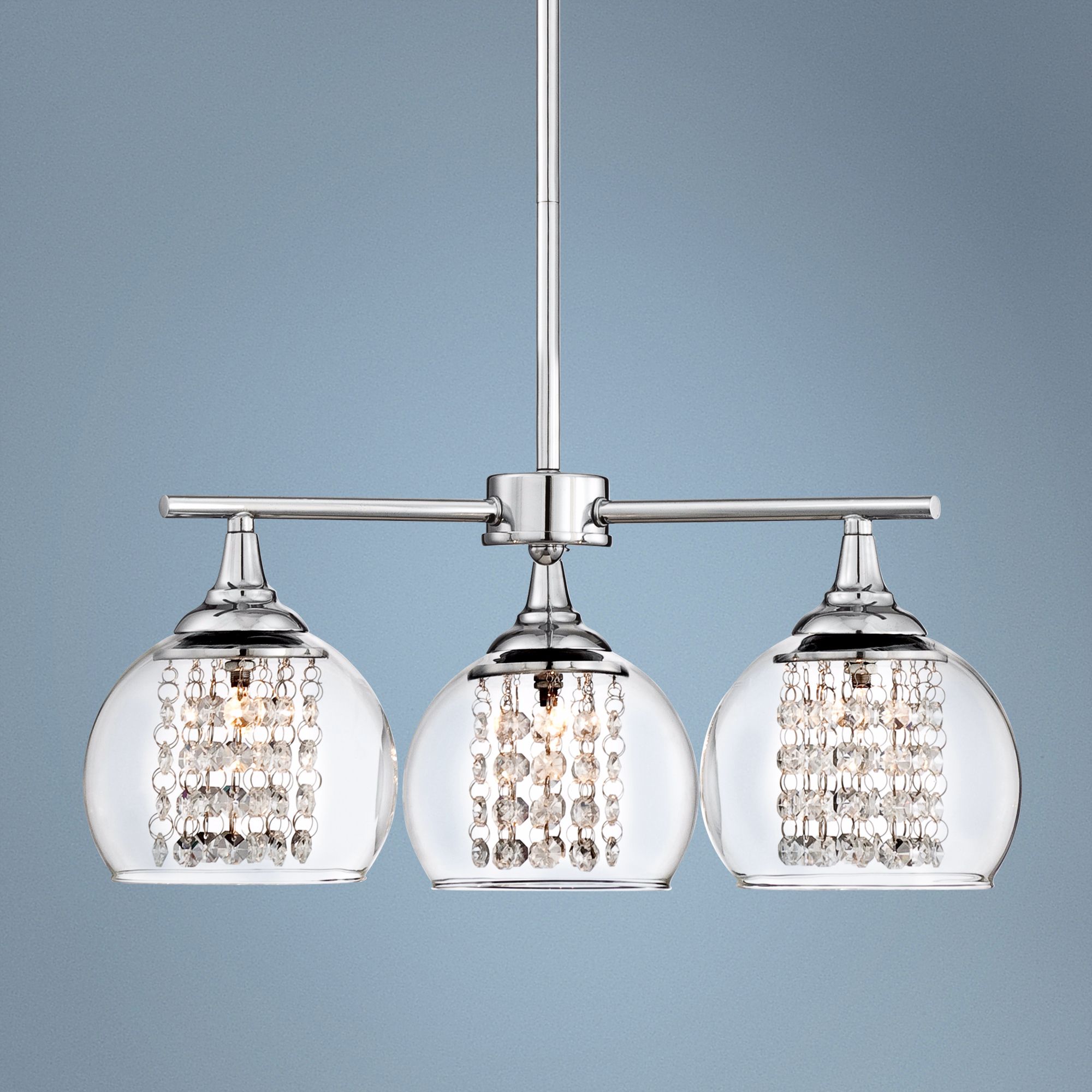 Encircled Crystal 19 1/2" Wide 3-Light Pendant Chandelier