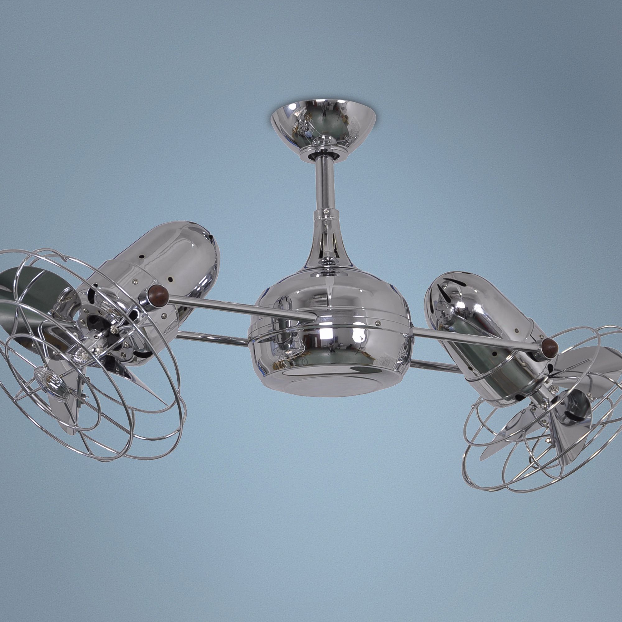 40" Matthews Dagny Chrome Double-Headed Ceiling Fan