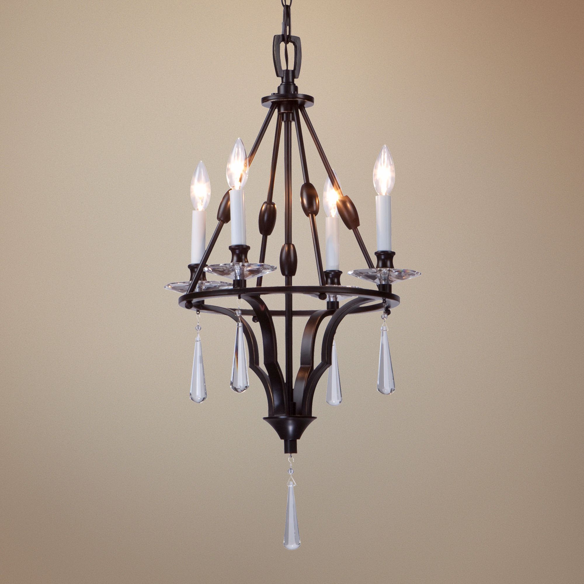 Artcraft Balmoral 4-Light 16" Wide Bronze Chandelier