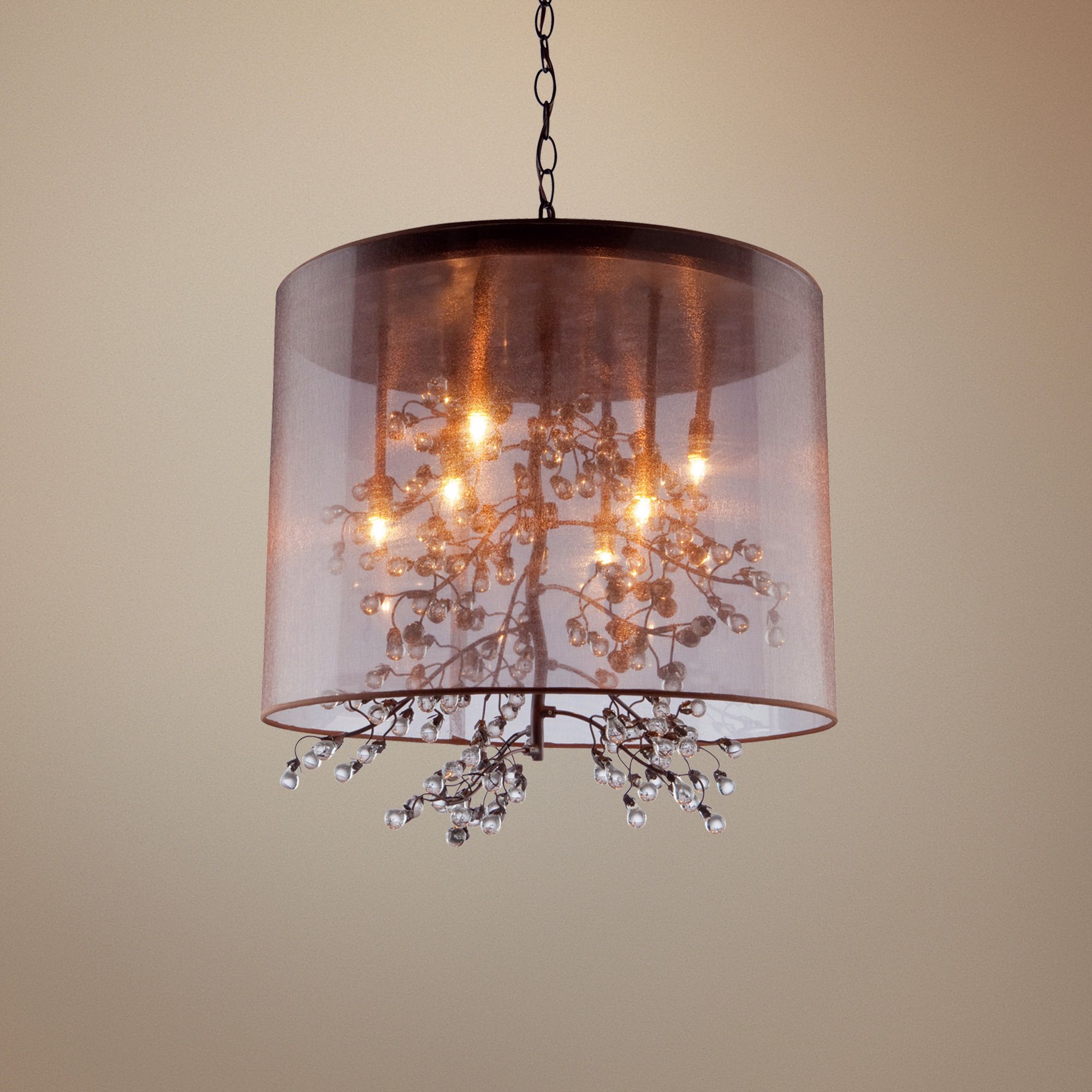 Artcraft Sherwood 8-Light 24 1/2" Wide Bronze Pendant Light