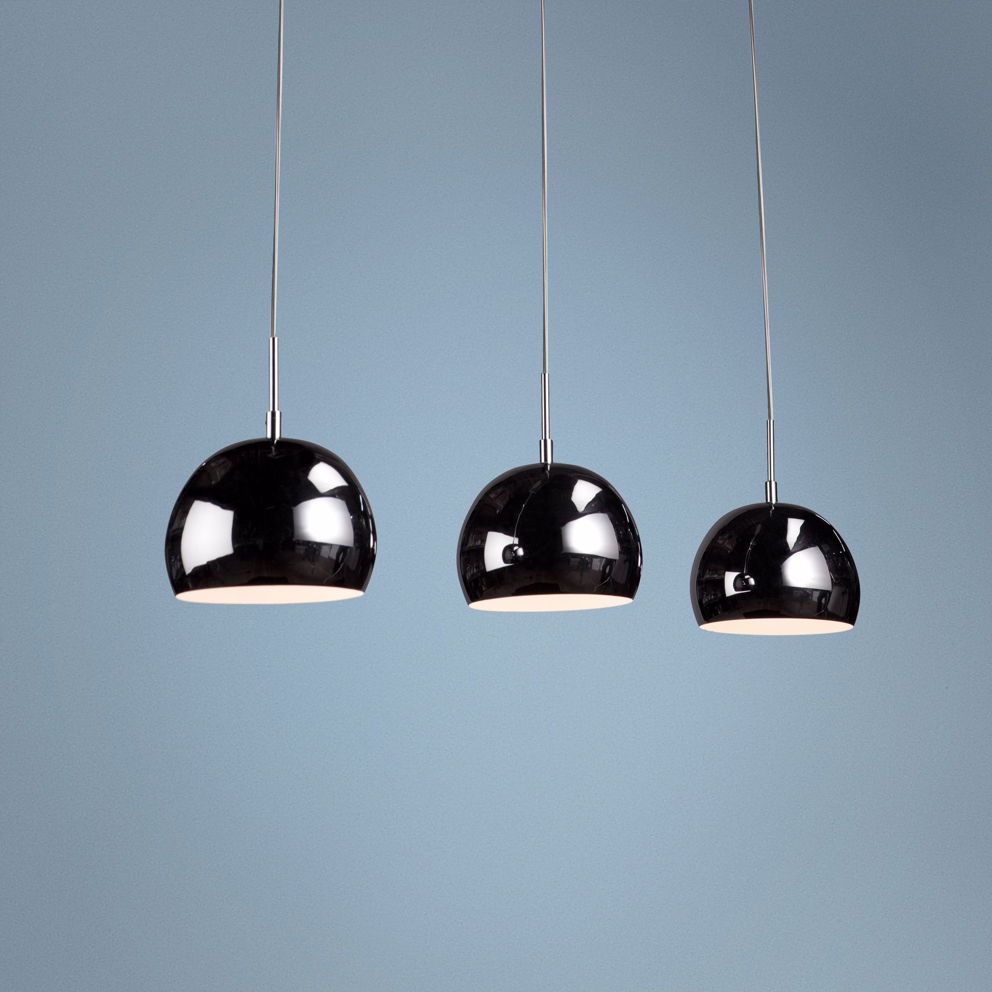 Artcraft On the Spot 3-Light 36" Wide Chrome Pendant Light