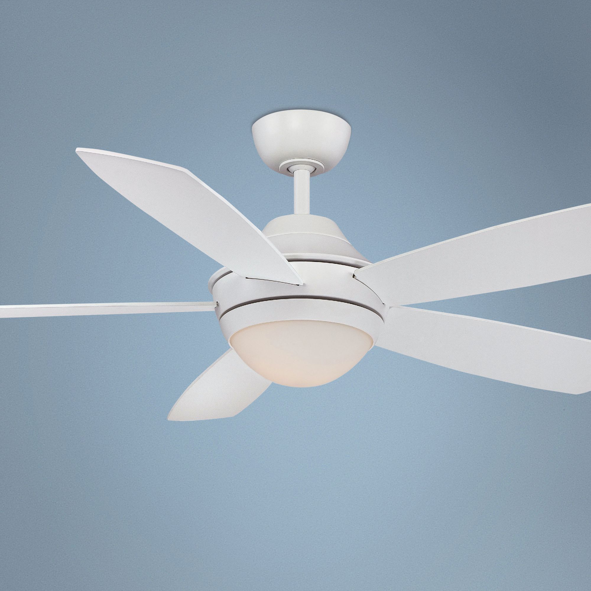 54" Fanimation Celano Matte White Ceiling Fan