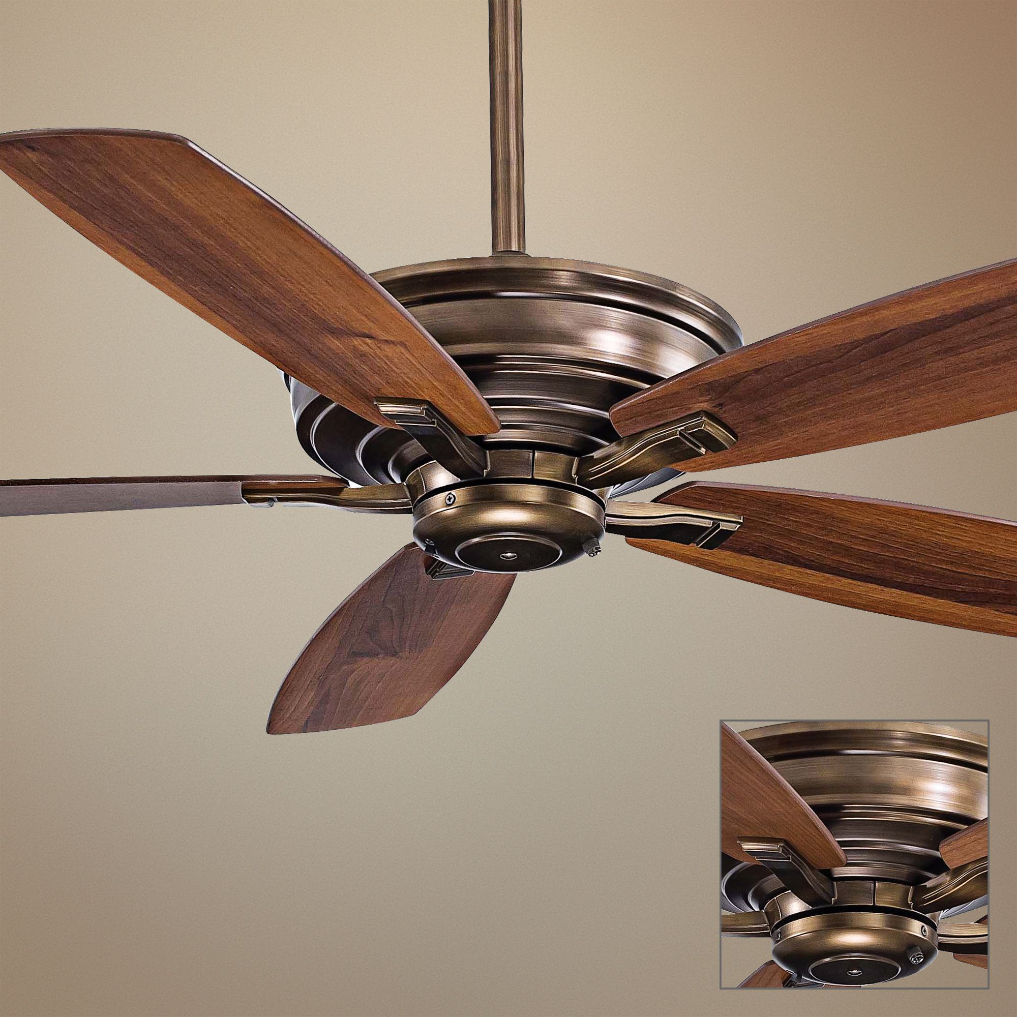 52" Minka Aire Kafe Cognac Ceiling Fan