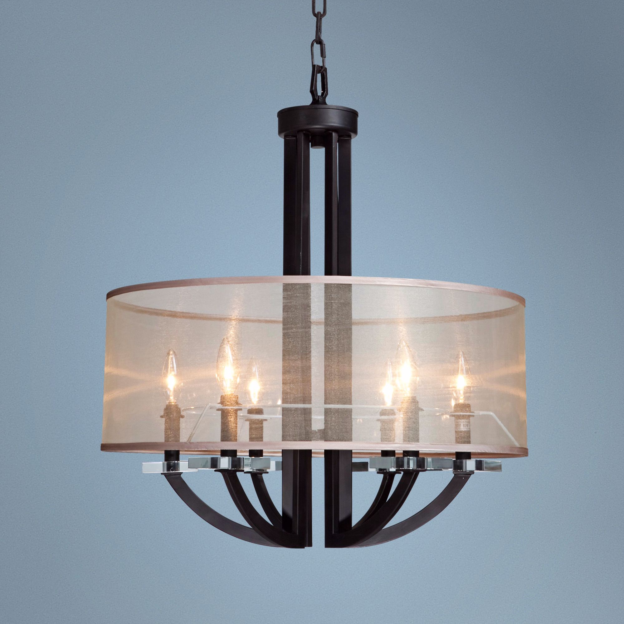 Artcraft Stowe 24" Wide Oil Rubbed Bronze Pendant Light