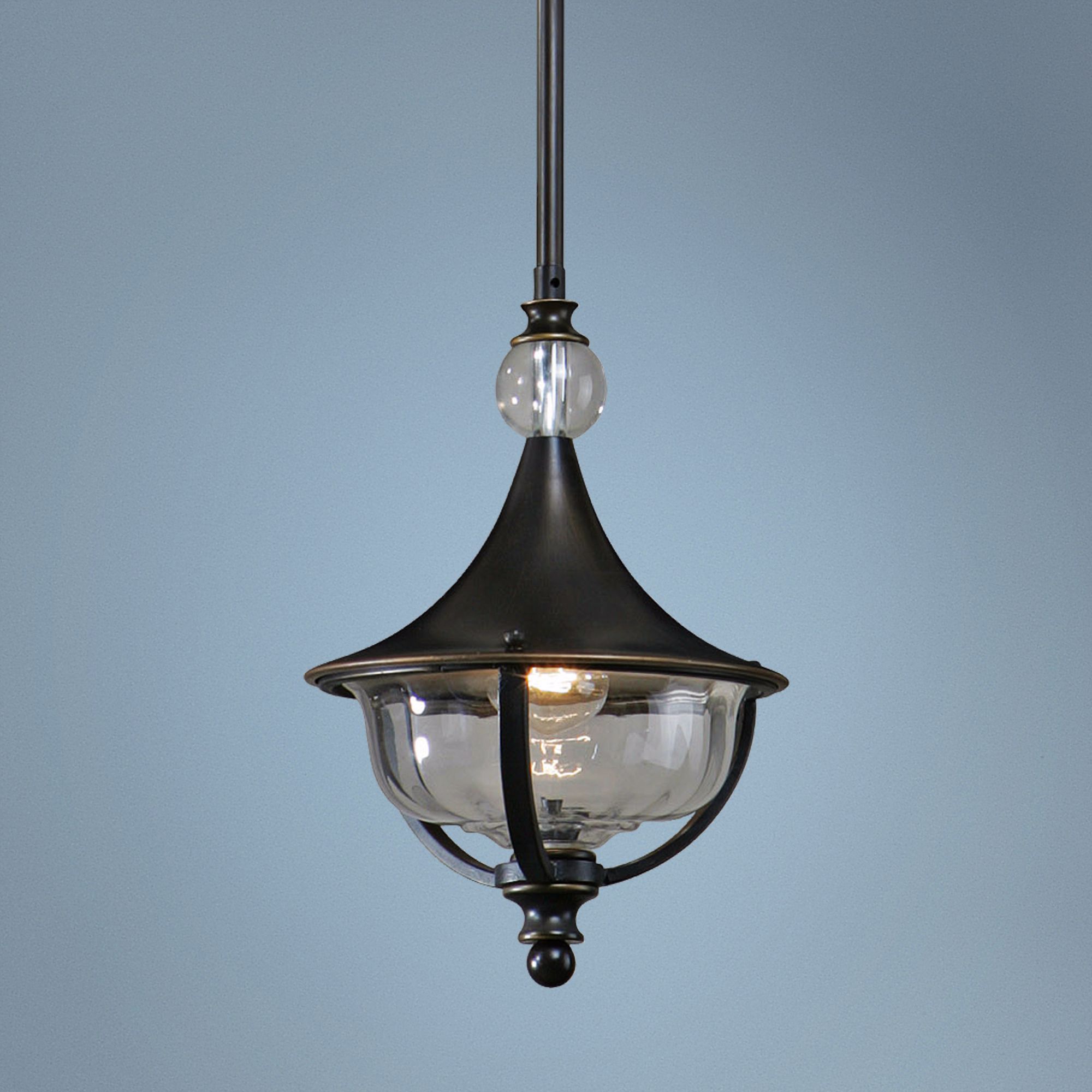 Uttermost Orleon 10" Wide Oil-Rubbed Bronze Mini Pendant