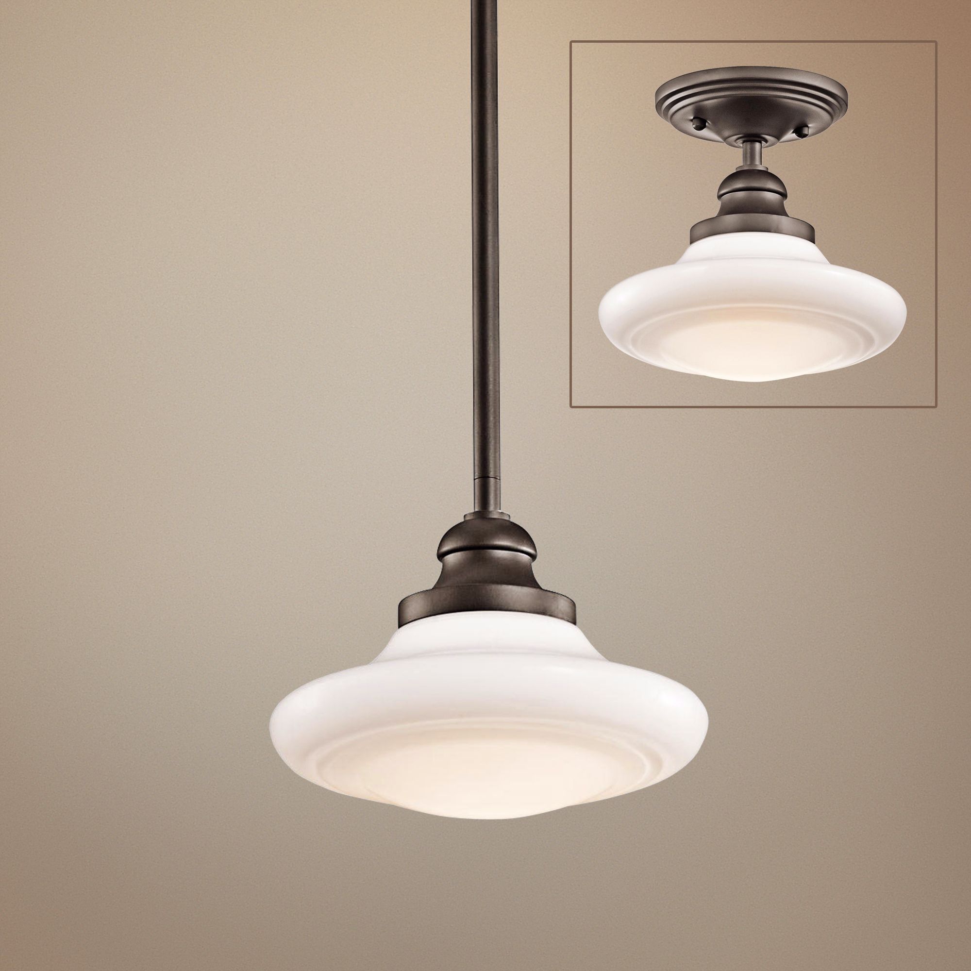 Kichler Keller 8" Wide Olde Bronze Pendant Light