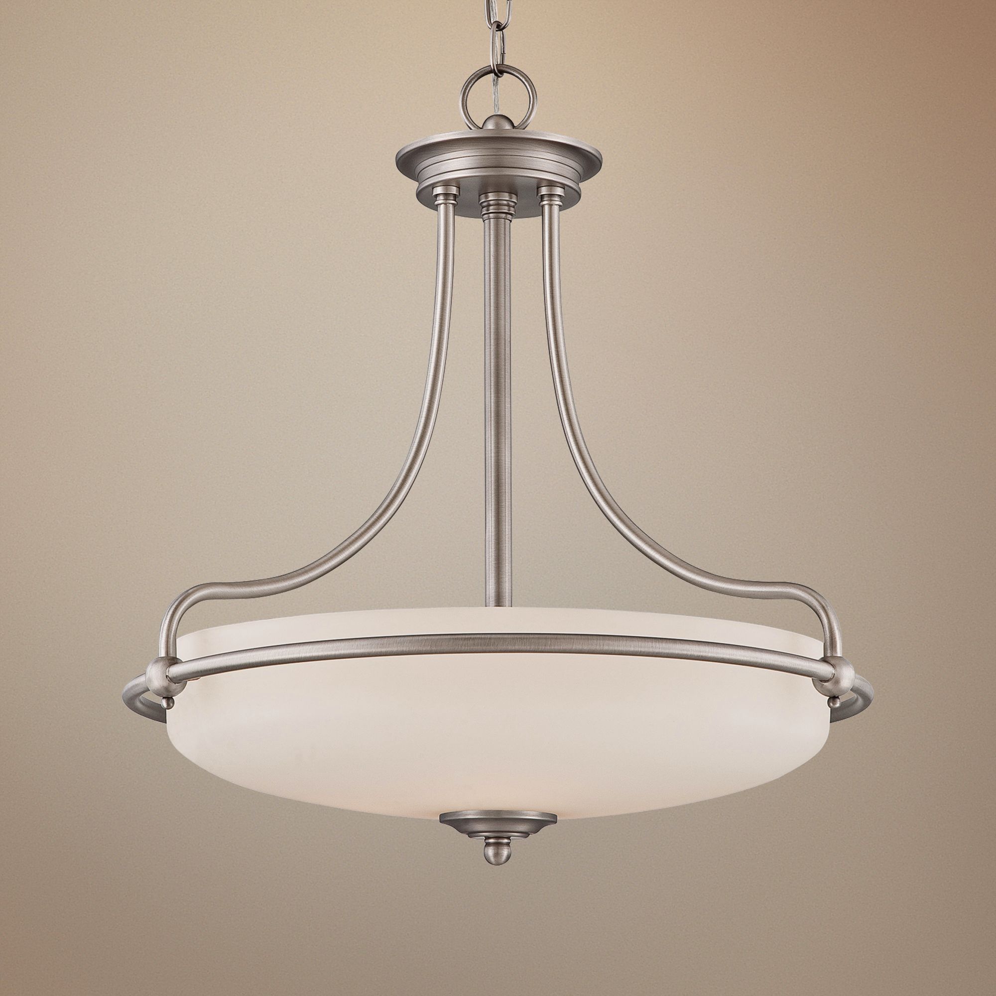Quoizel 4-Light Nickel 21" Wide Pendant Light