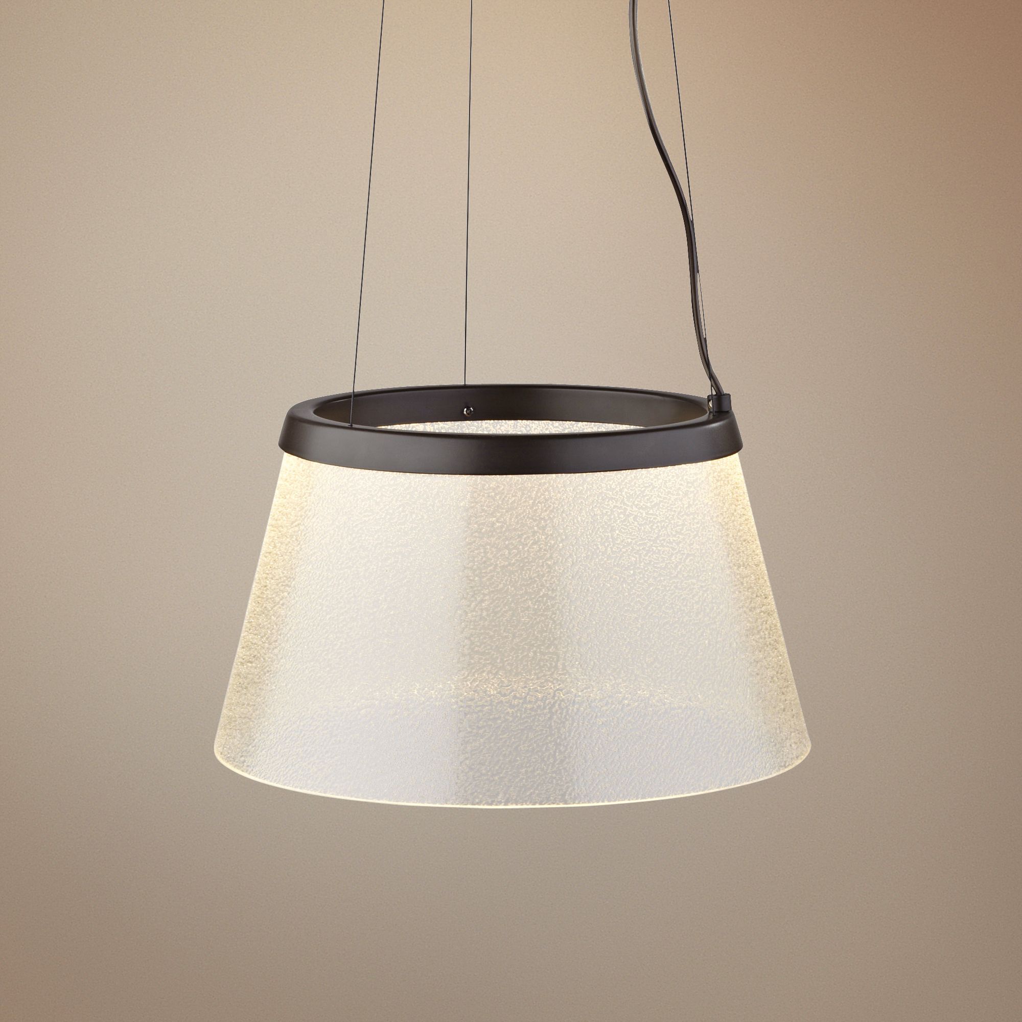 LBL Duke Suspension 15" Wide Bronze Pendant Light