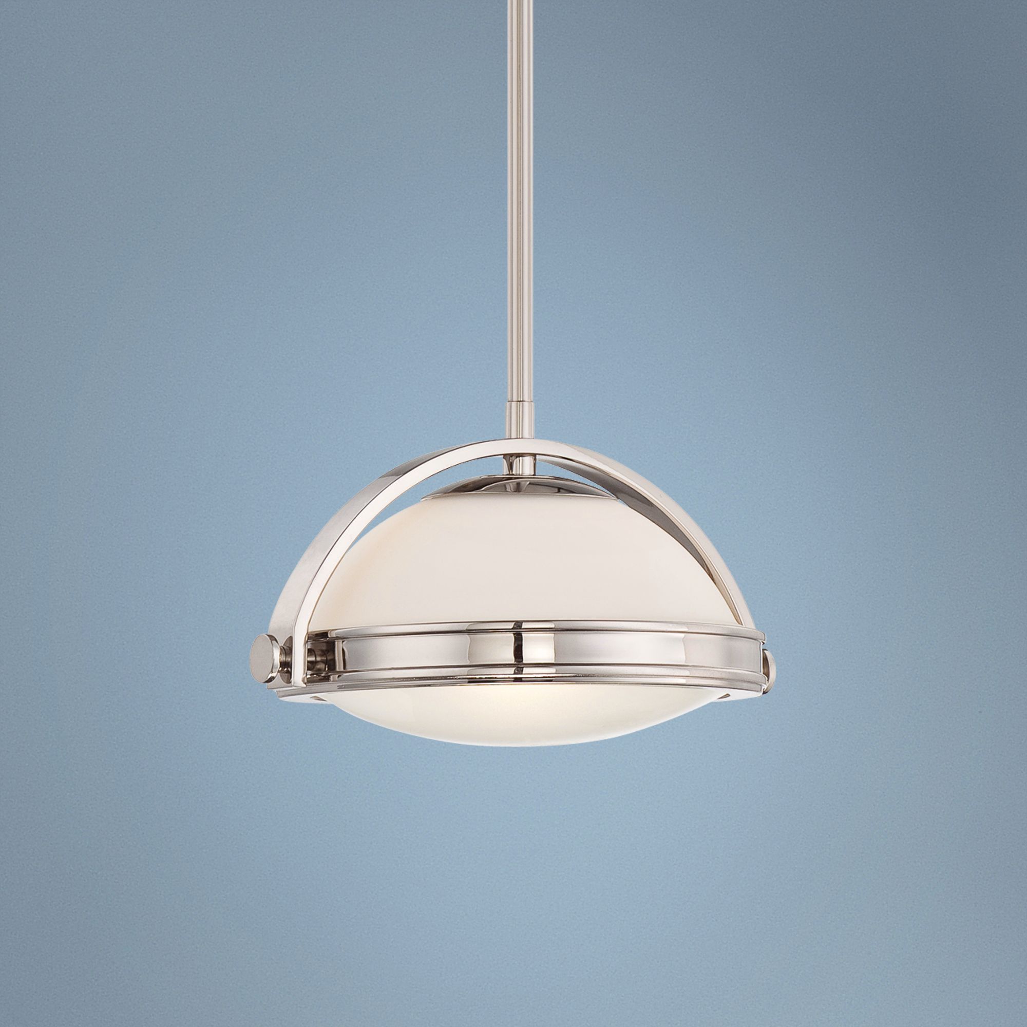 Quoizel Uptown Fulton 10 1/2" Wide Silver Pendant Light
