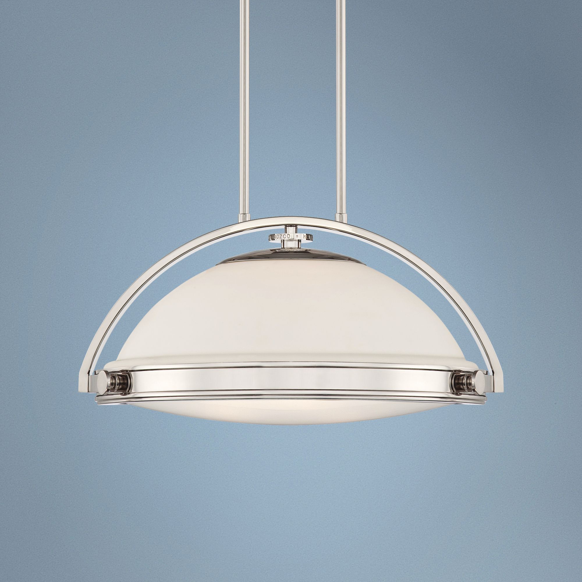 Quoizel Uptown Fulton 3-Light 20"W Silver Pendant Light