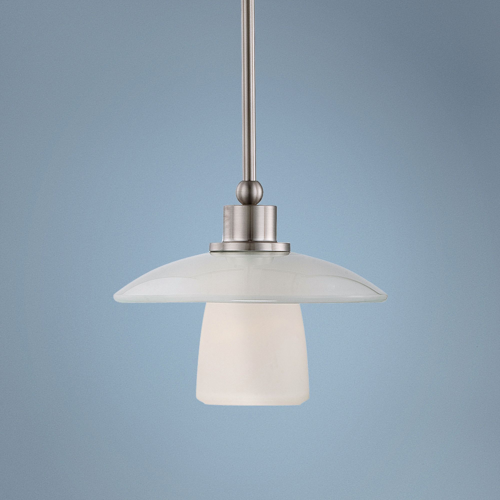 Quoizel Uptown Tribeca Living 10"W Nickel Pendant Light