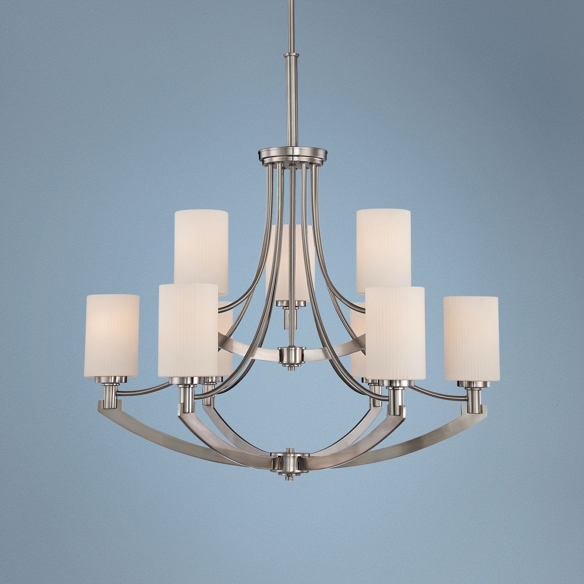 Quoizel Imogen 9-Light Nickel 29 1/2" Wide Chandelier