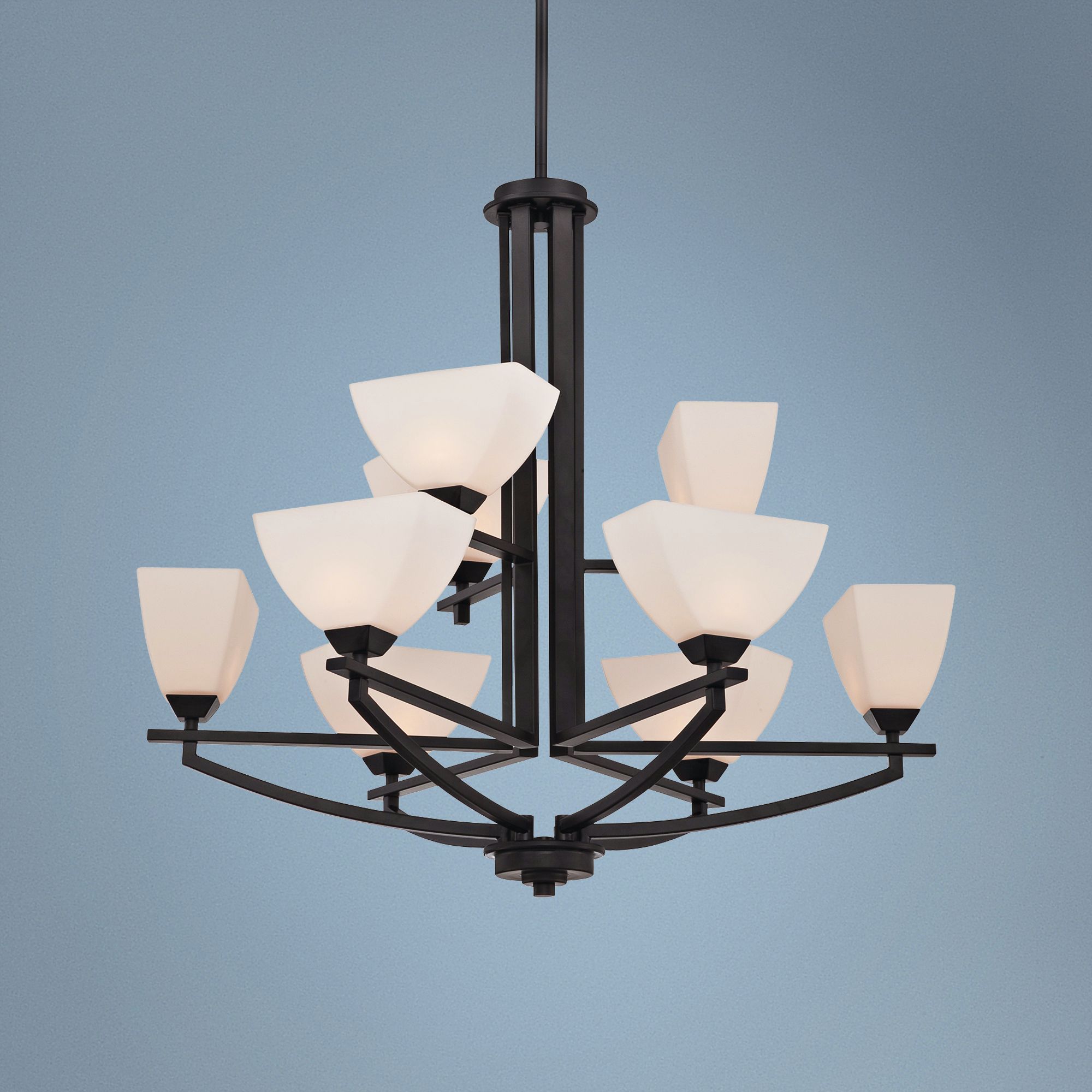 Quoizel Ebony 29 1/2" Wide Black 9-Light Chandelier