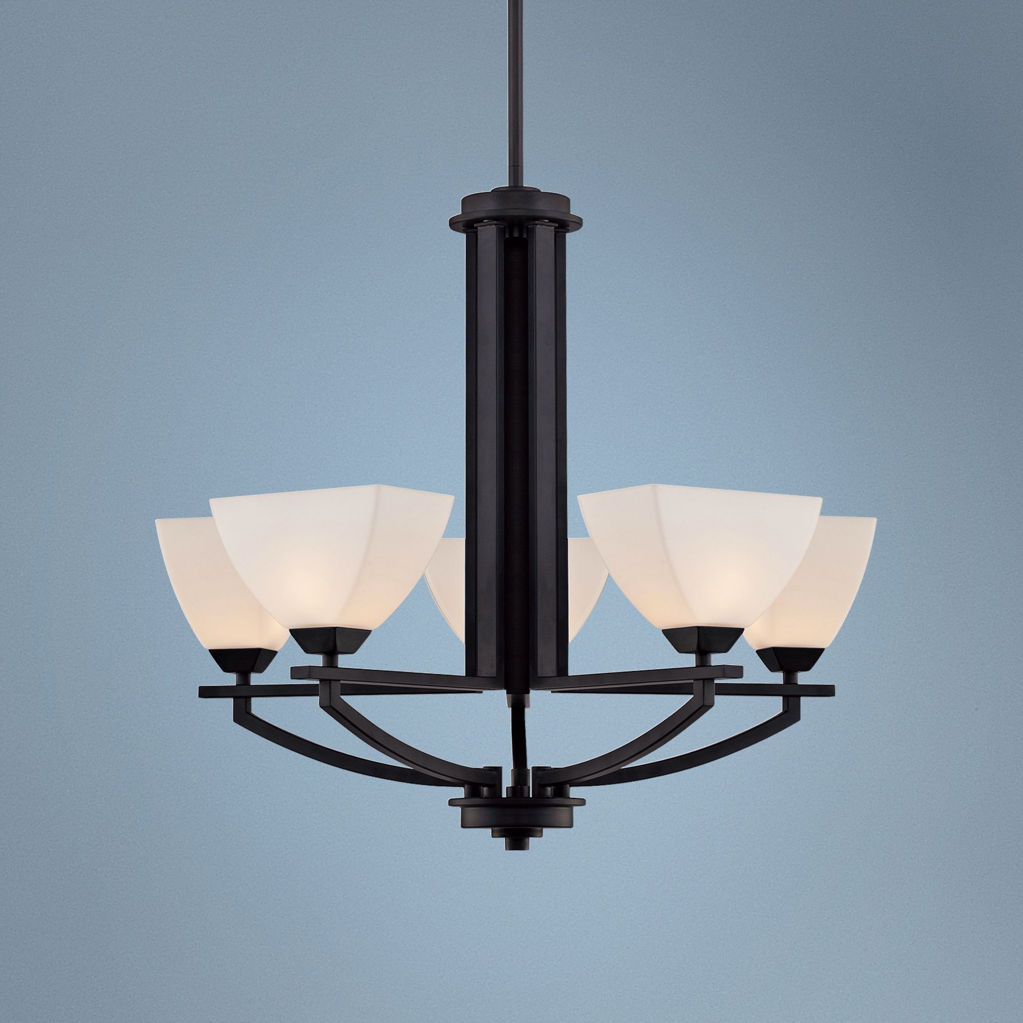Quoizel Ebony 5-Light 22"W Black Chandelier