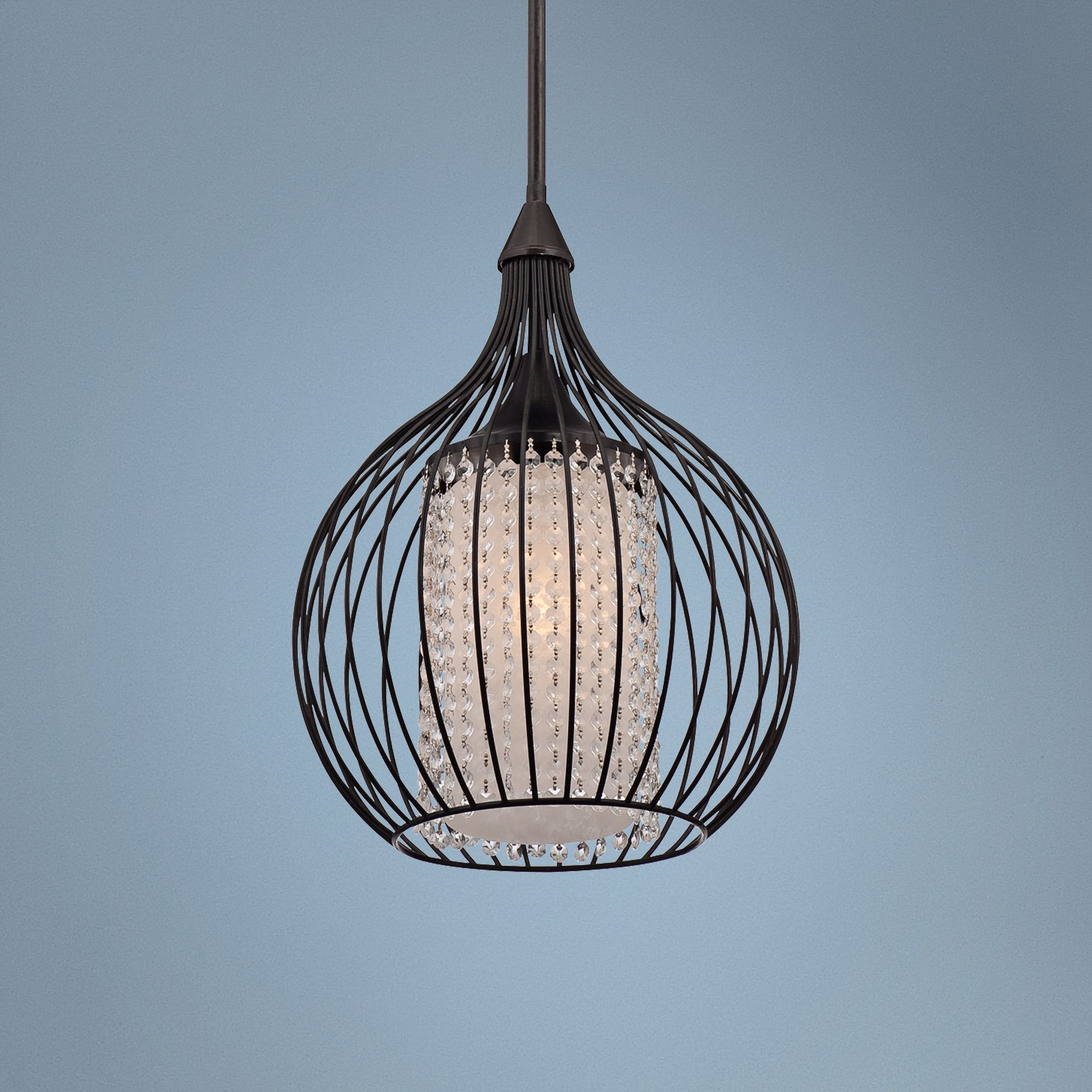 Quoizel Piccolo 15" Wide Bronze Mini Pendant Light