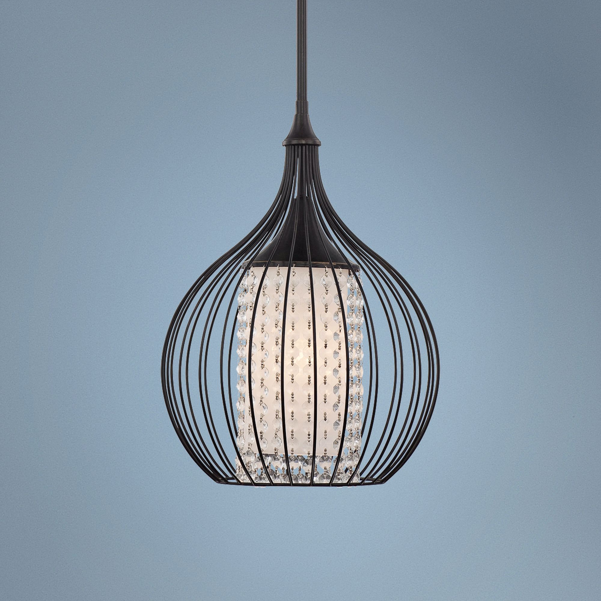 Quoizel Piccolo Bronze 12" Wide Mini Pendant Light