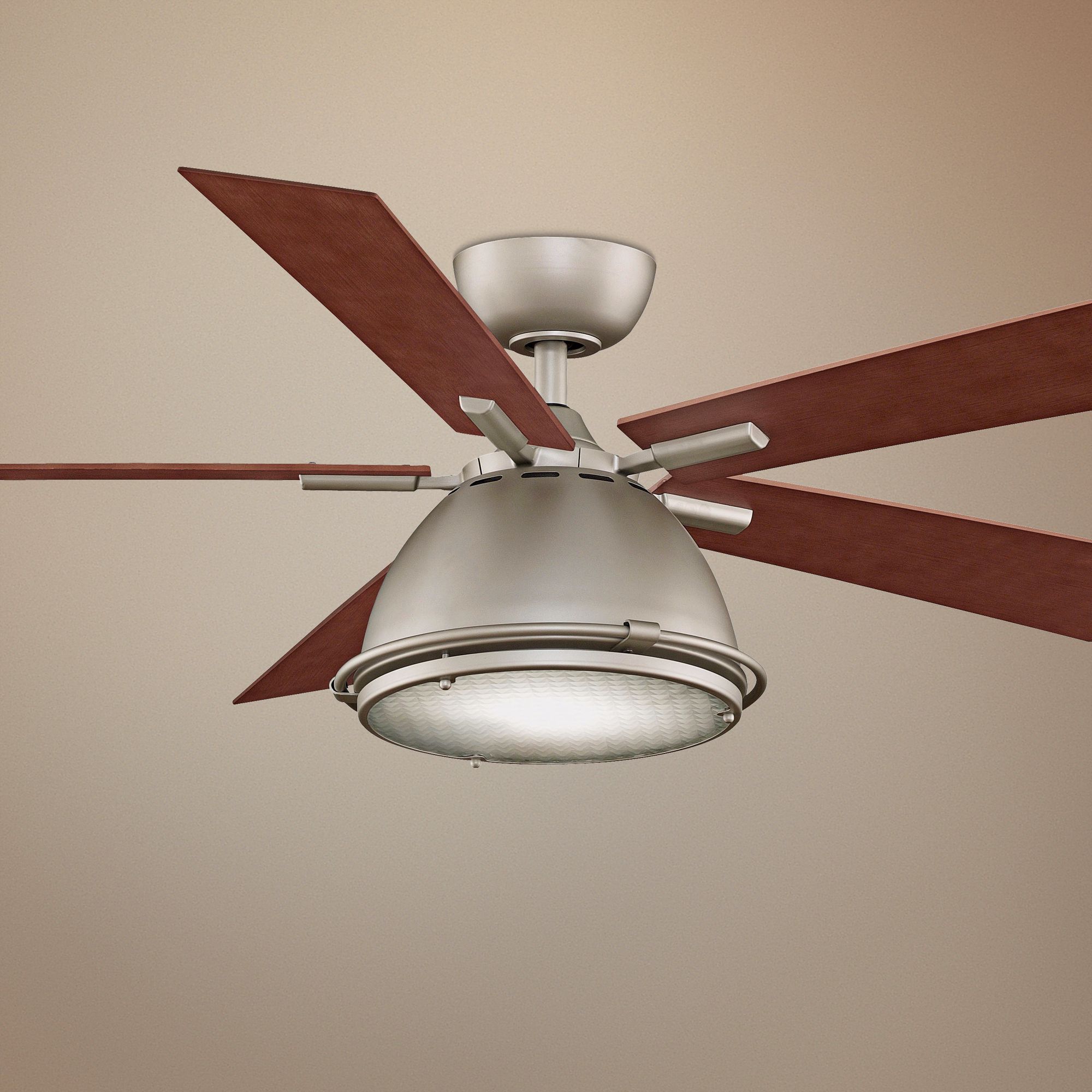 52" Breckenfield Satin Nickel Ceiling Fan