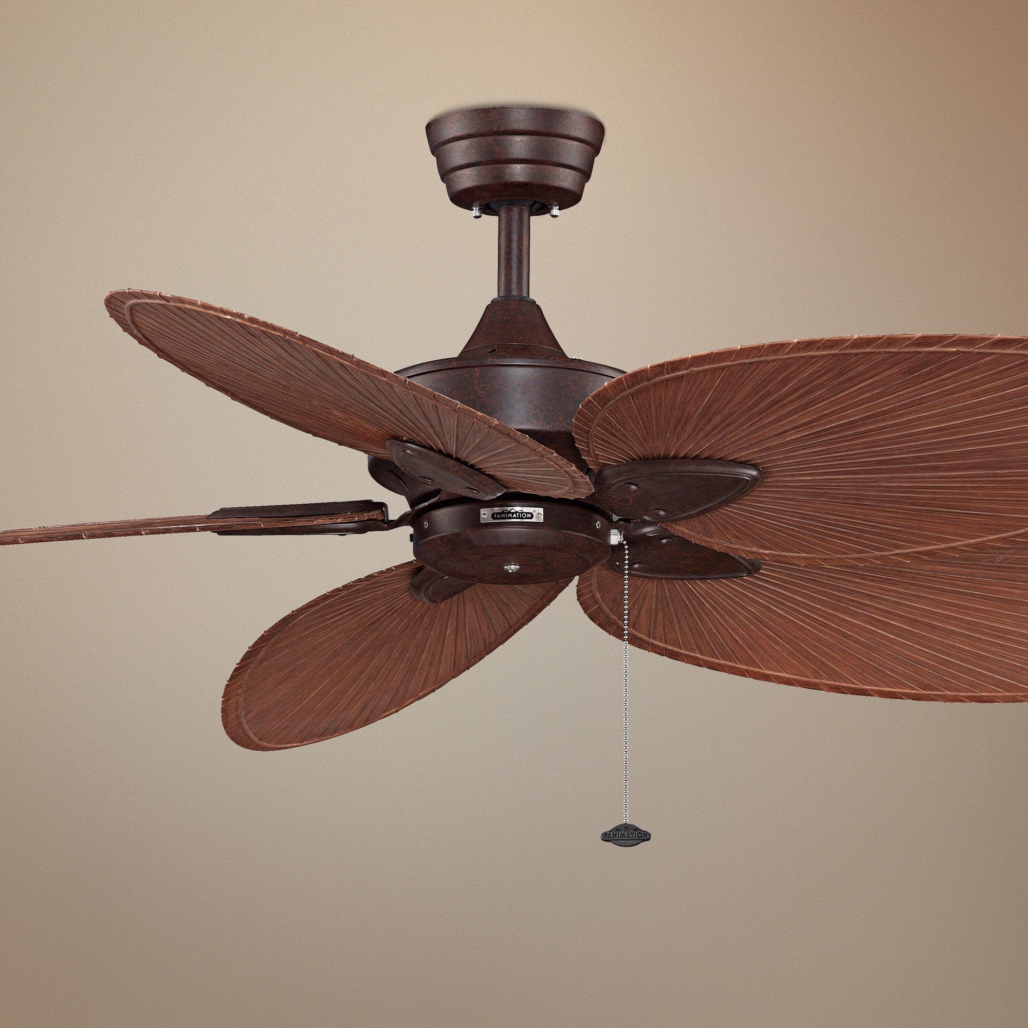 52" Fanimation Windpointe Palm Rust Ceiling Fan