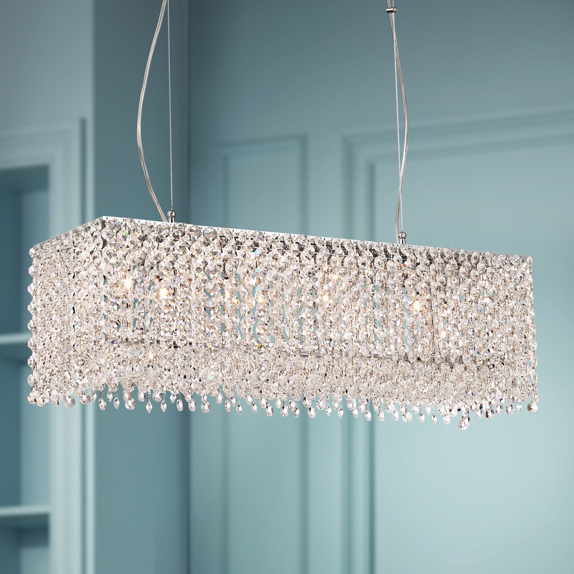 Adali 25 1/2" Wide Clear Crystal Pendant Chandelier
