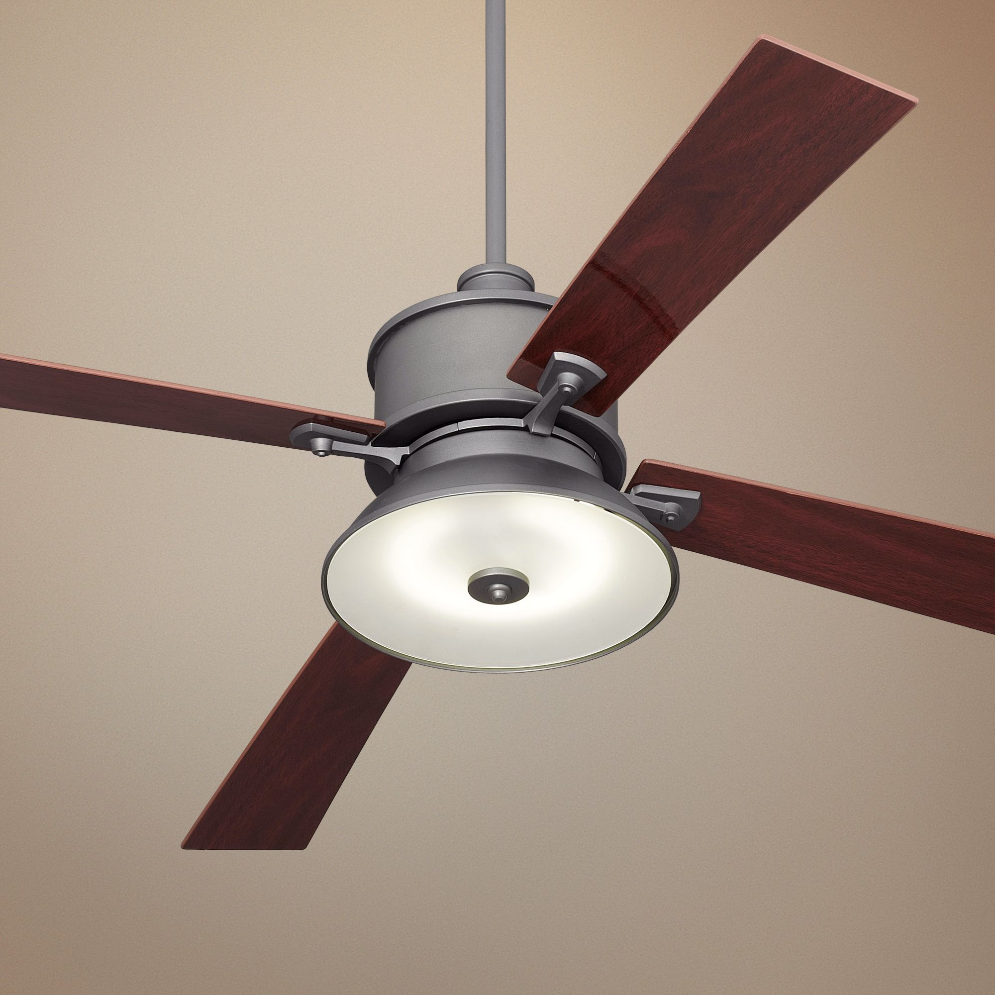 60" Casa Industrialist Natural Iron Finish Ceiling Fan