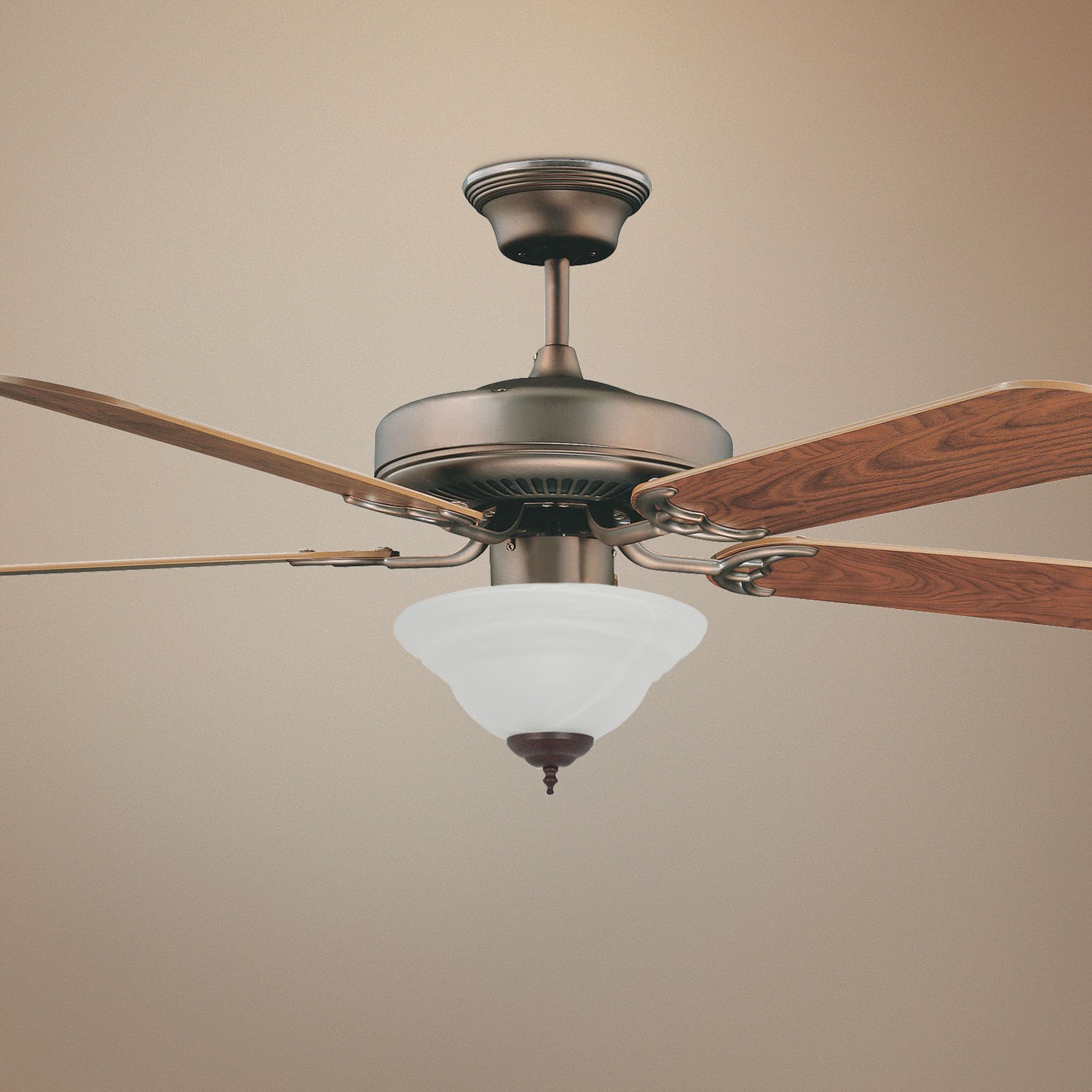 52" Concord Decorama Cherry Bronze Ceiling Fan with Light