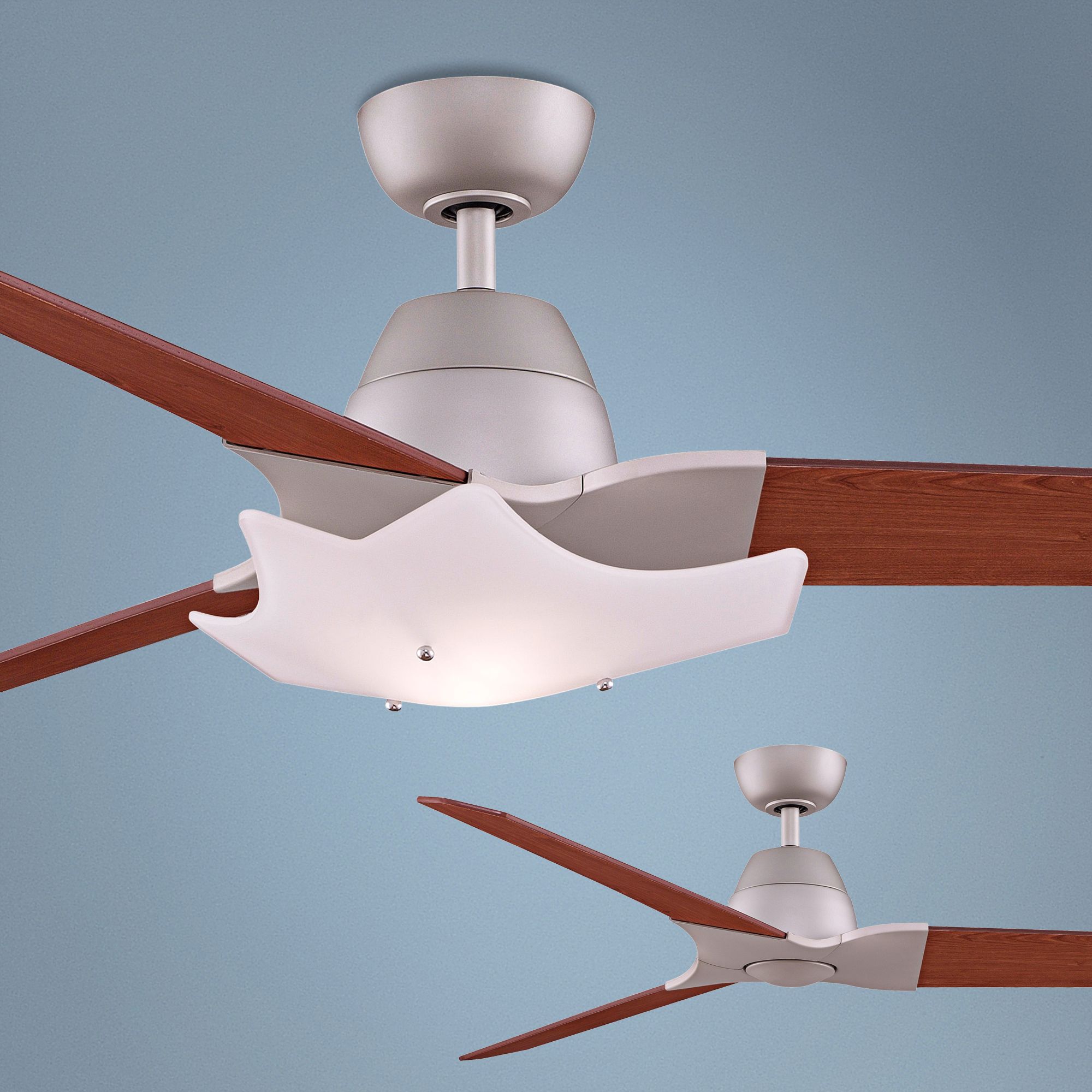 72" Fanimation Wylde Satin Nickel Ceiling Fan