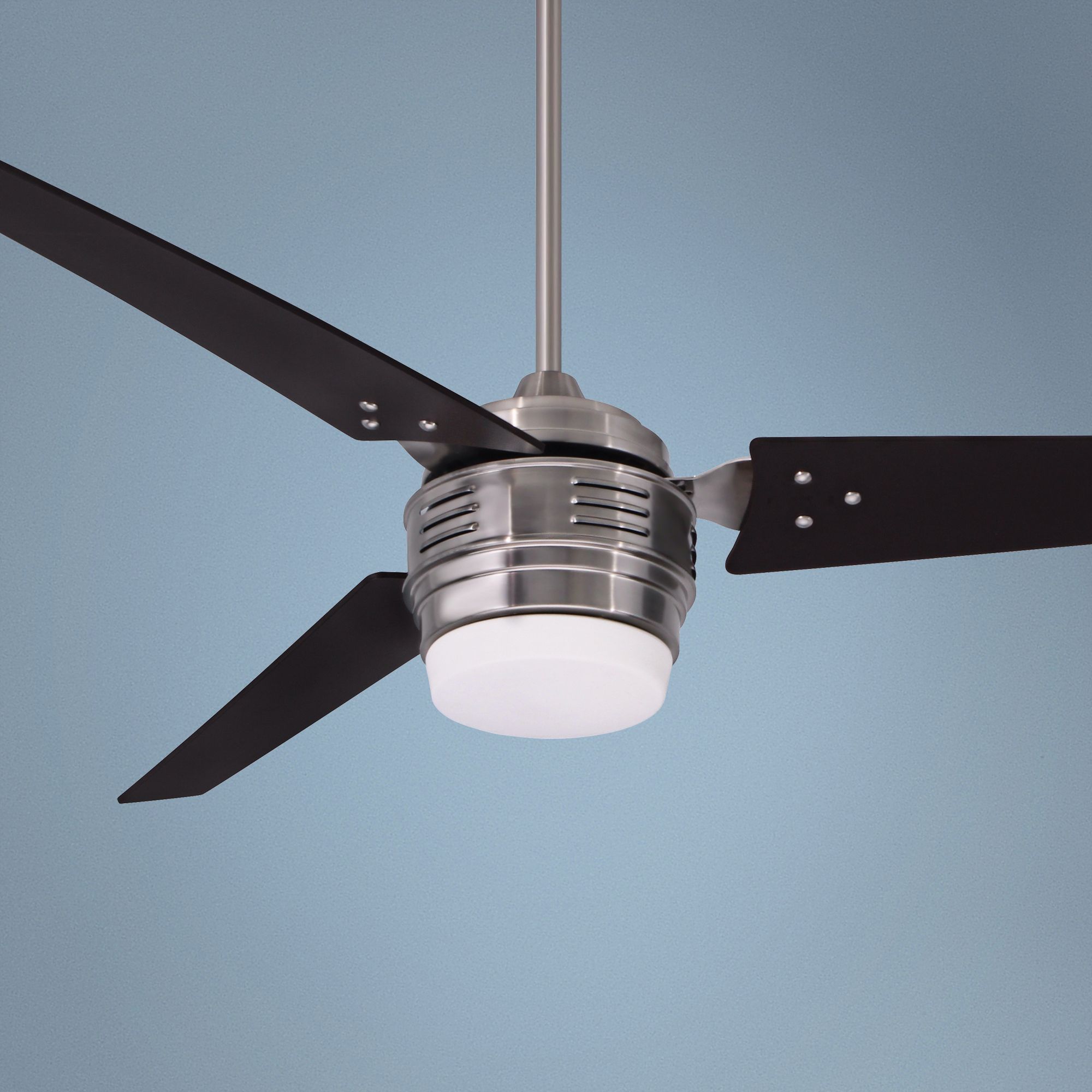 60" Emerson 4th Avenue Brushed Steel Ceiling Fan