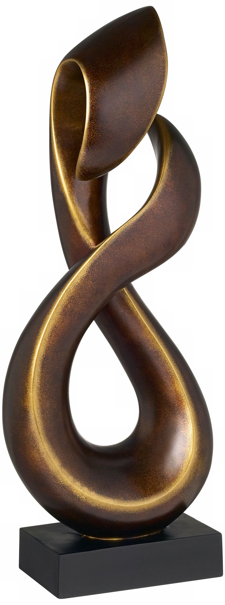Dark Gold Open Infinity Sculpture