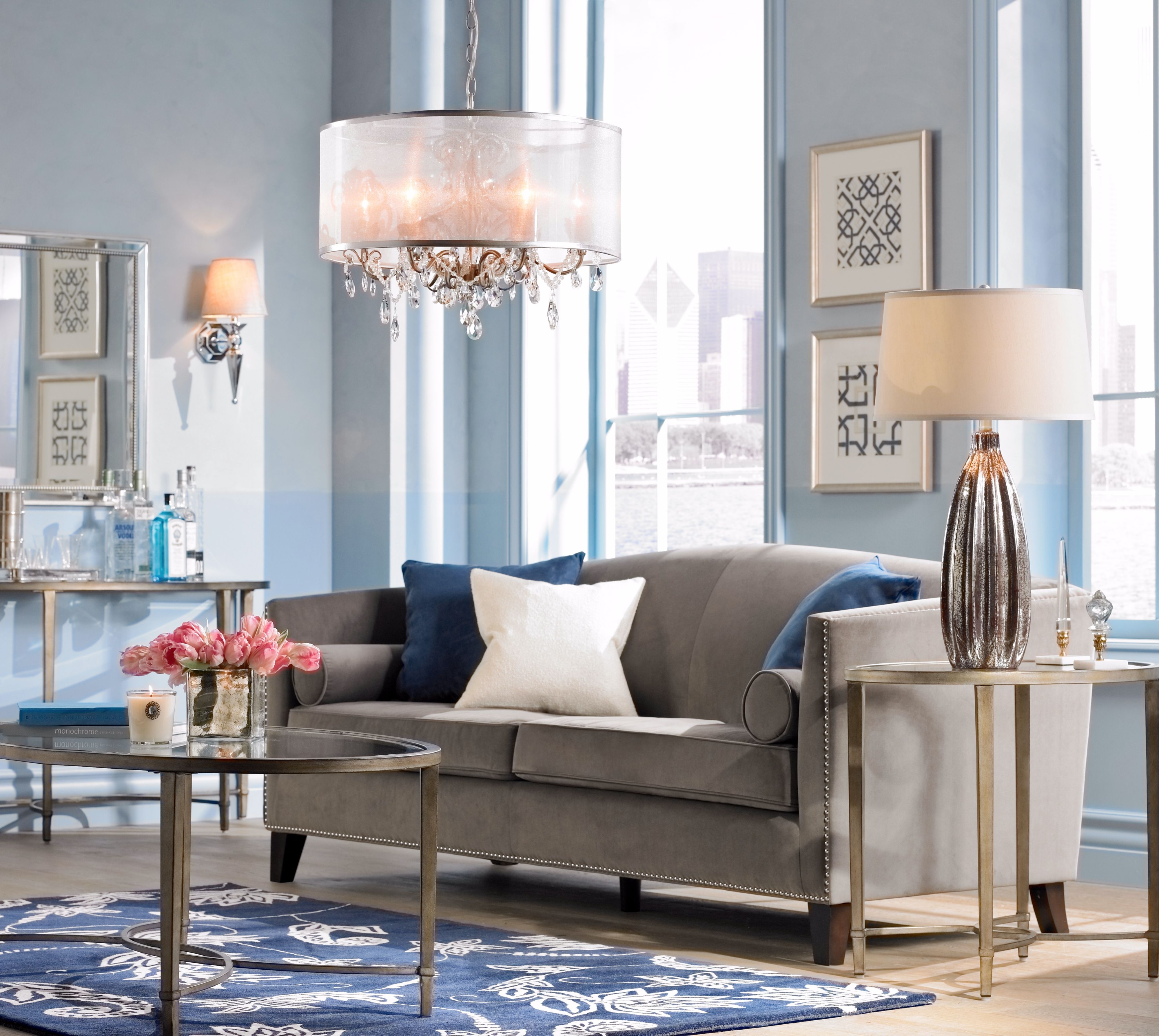 Use fixtures and accents in similar finishes to achieve a coordinated look.