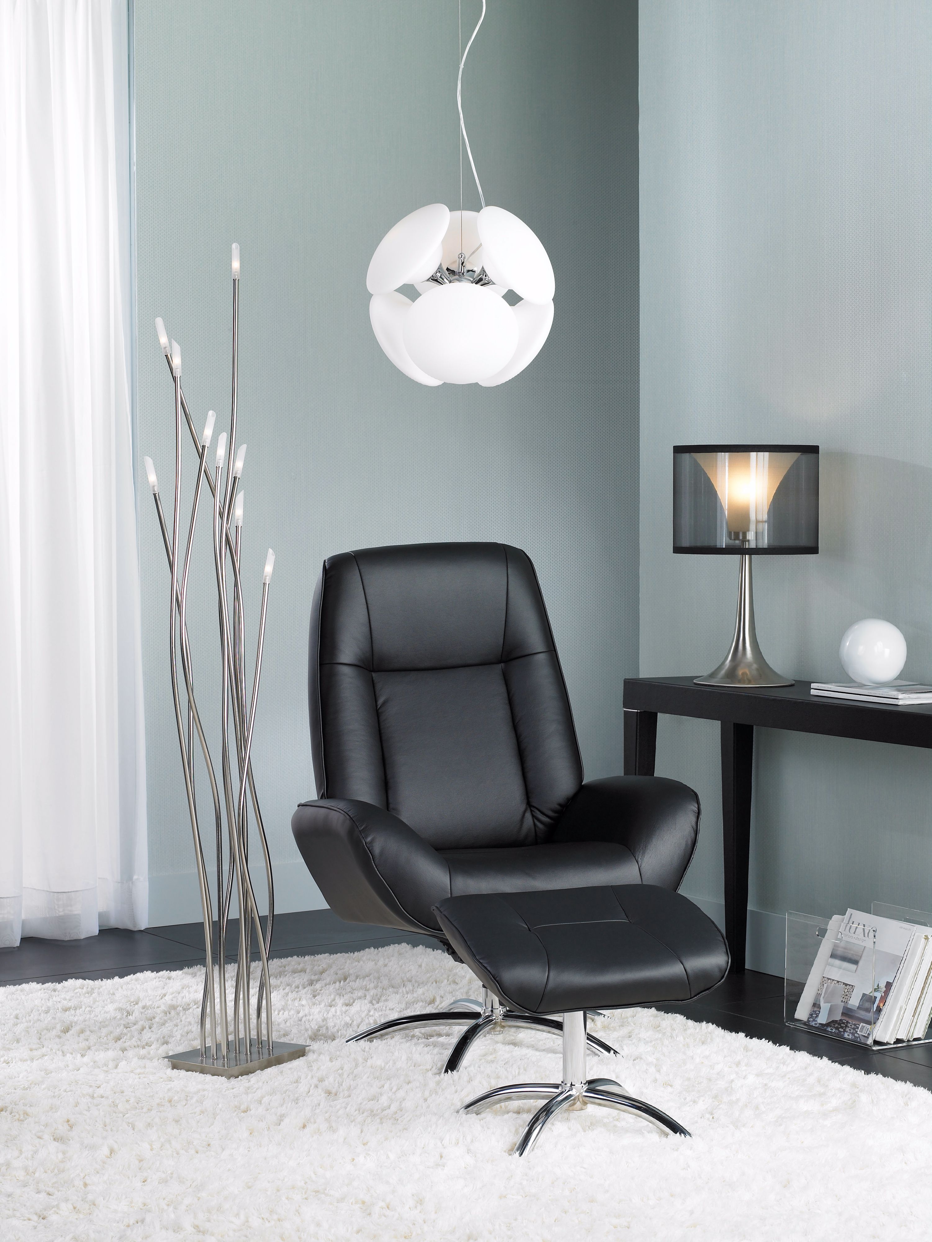 The living room vignette is a great example of sophisticated living.