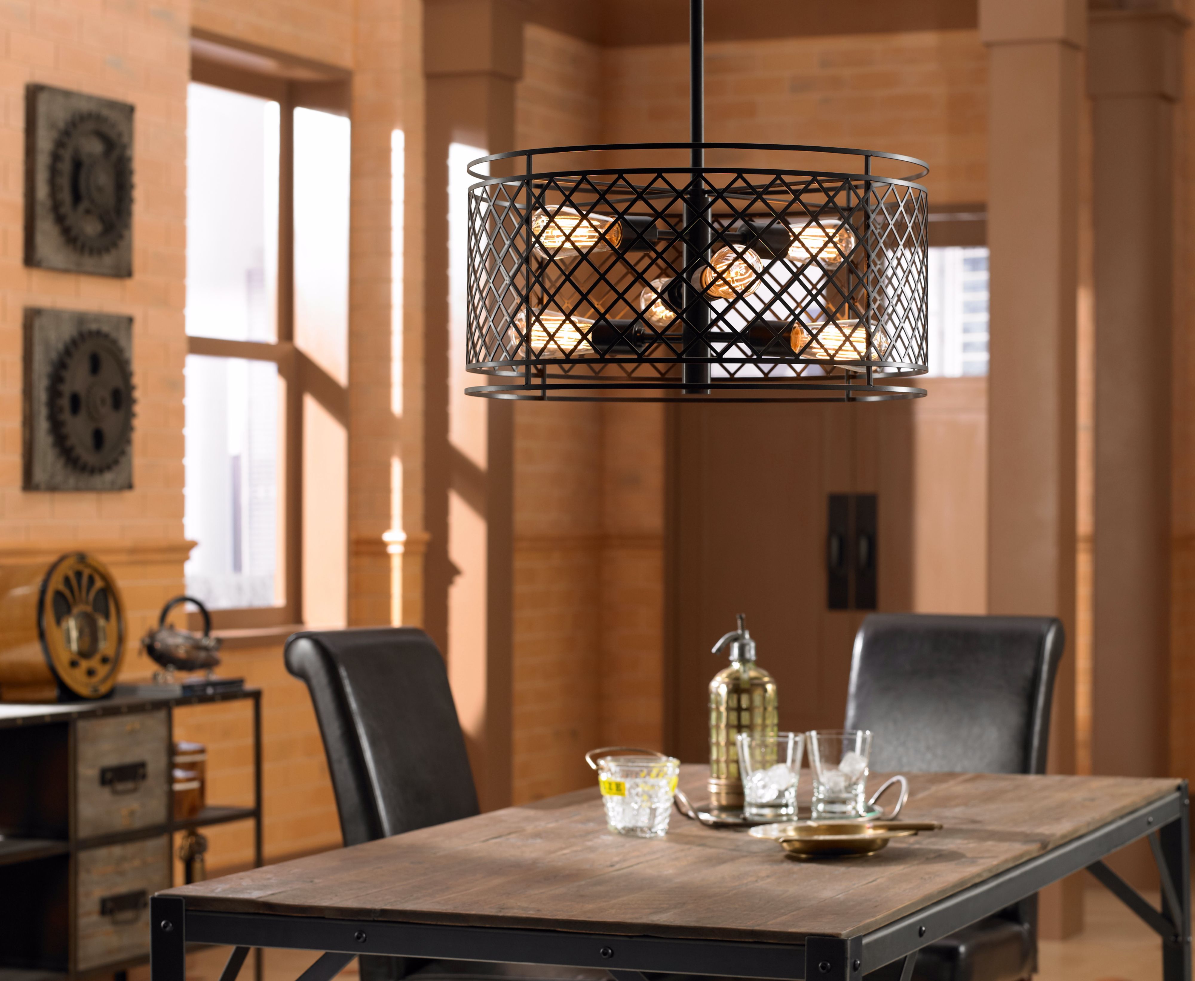 Lighting fixtures with Edison style bulbs offer rich, nostalgic style.