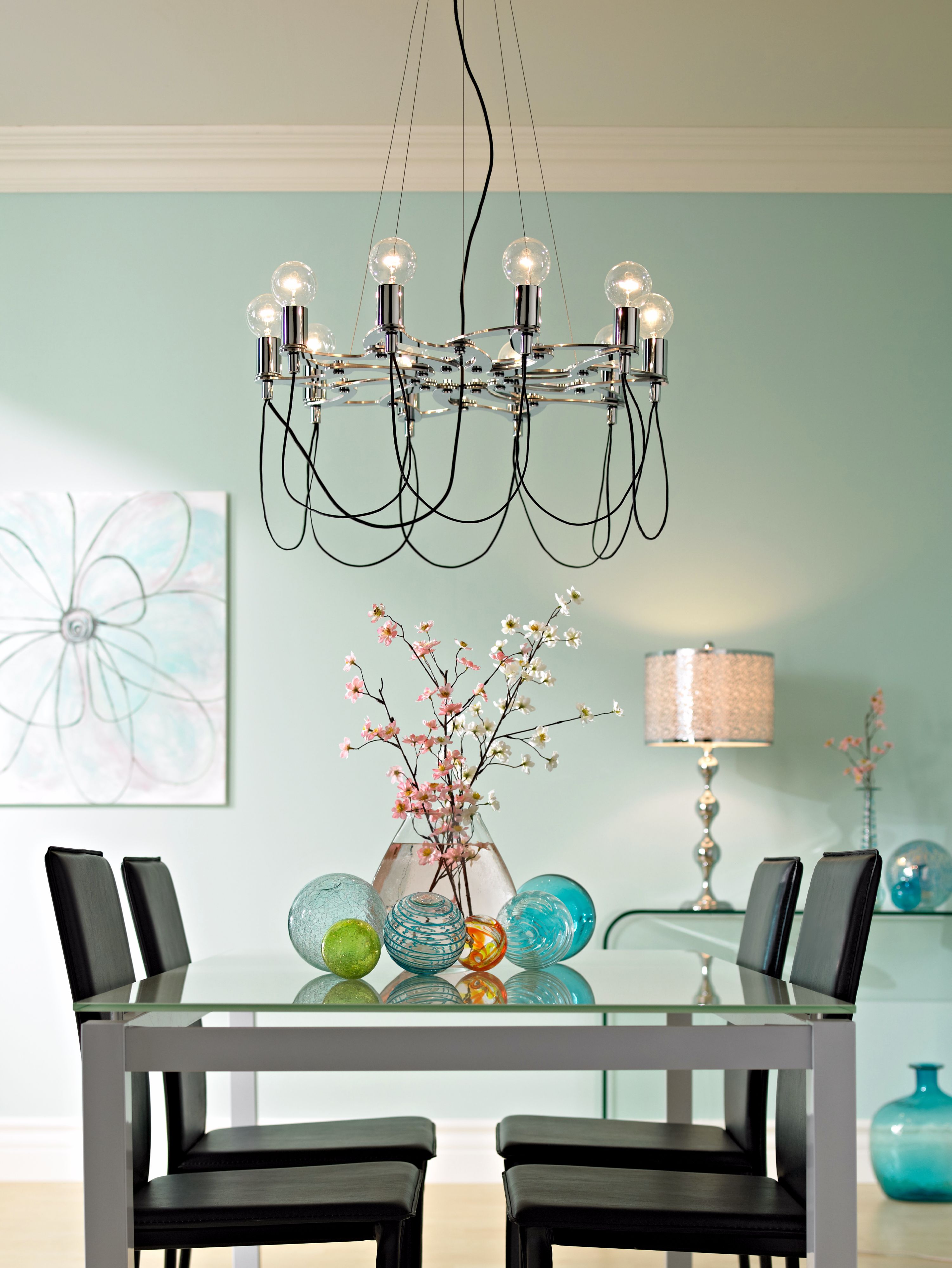 Modern Glass Chandelier