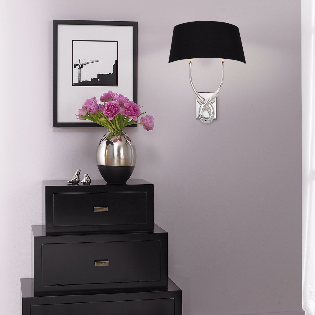 Transitional hallways are an ideal space for Modern Mix decor.