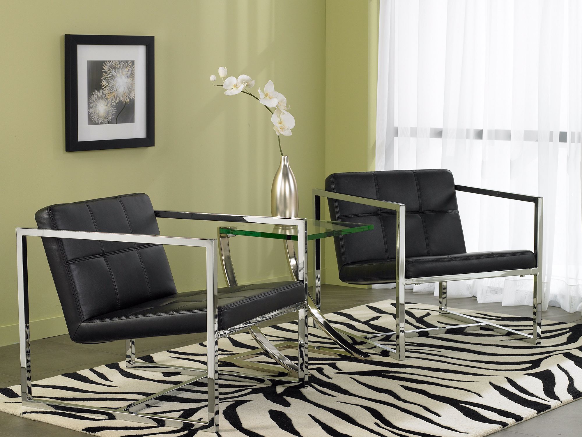 A contemporary zebra rug picture to inspire your space.