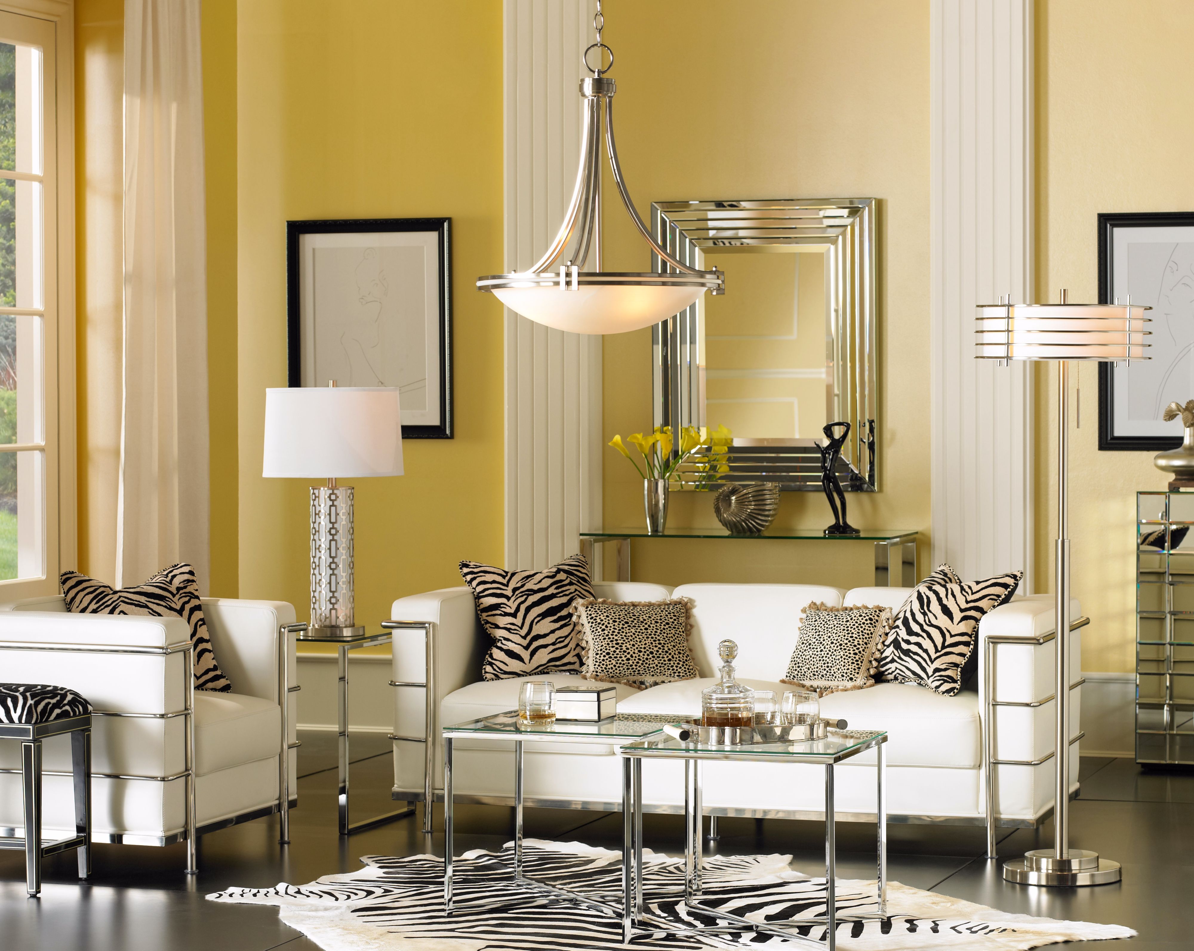 Luxe Living on the edge, with rich colors and elegant accents.
